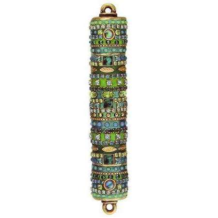 Michal Golan Green Swarovski Crystal Mezuzah、mySite、topwebapps
