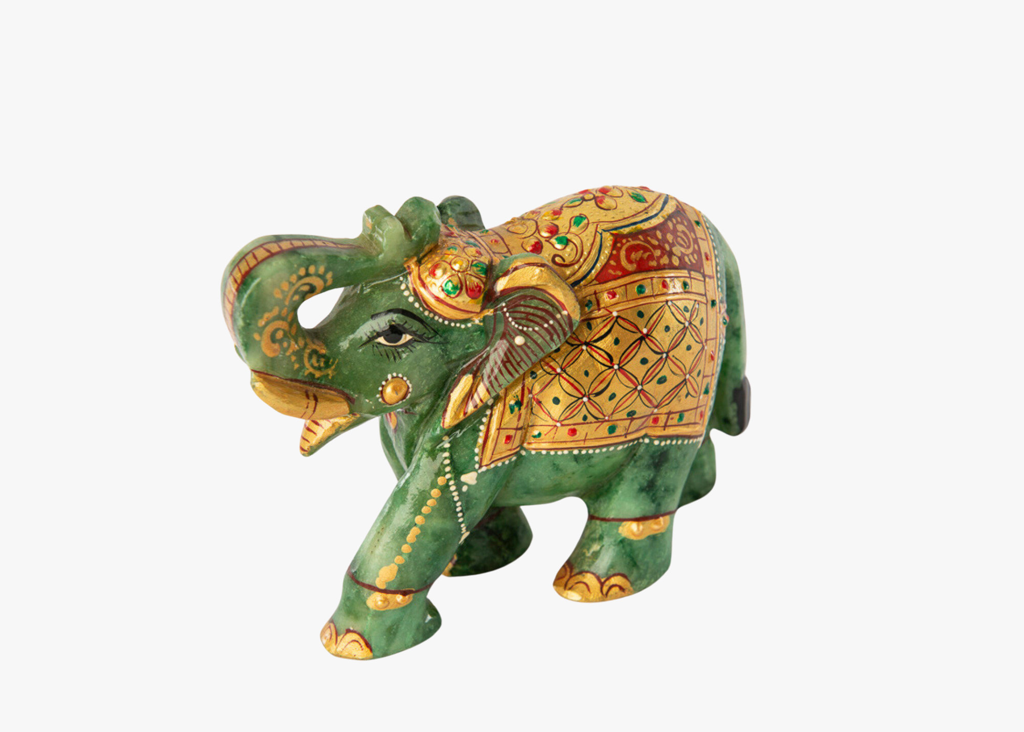 Elephant Statue - Green Jade (Small, 9cm)、mySite、topwebapps