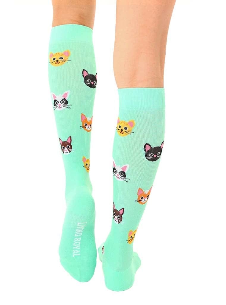 Cat Knee High Compression Socks! Feel Good & Look Cute Too! *、mySite、g9winljtr