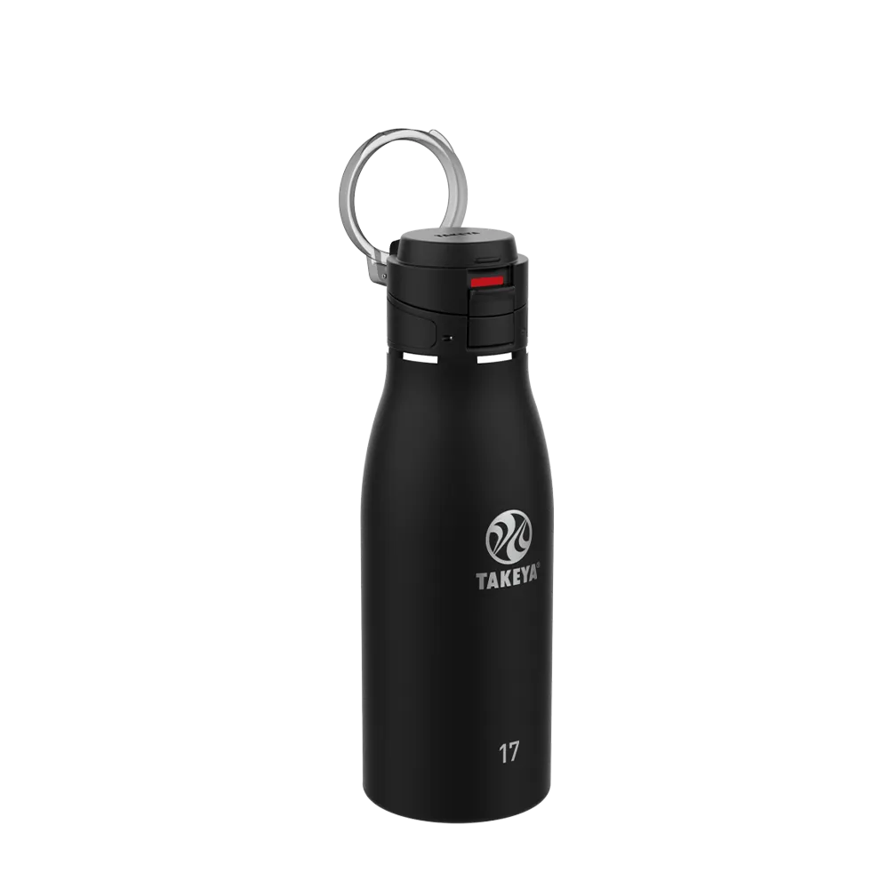 Takeya 17 oz Traveler Insulated Leak Proof Mug With FlipLock Lid、mySite、noshort