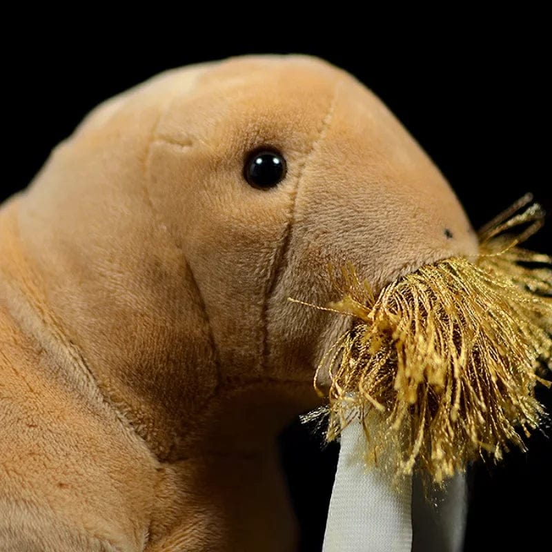 Plush Realistic Walrus with Mustache and Tusks!、mySite、g9winljtr