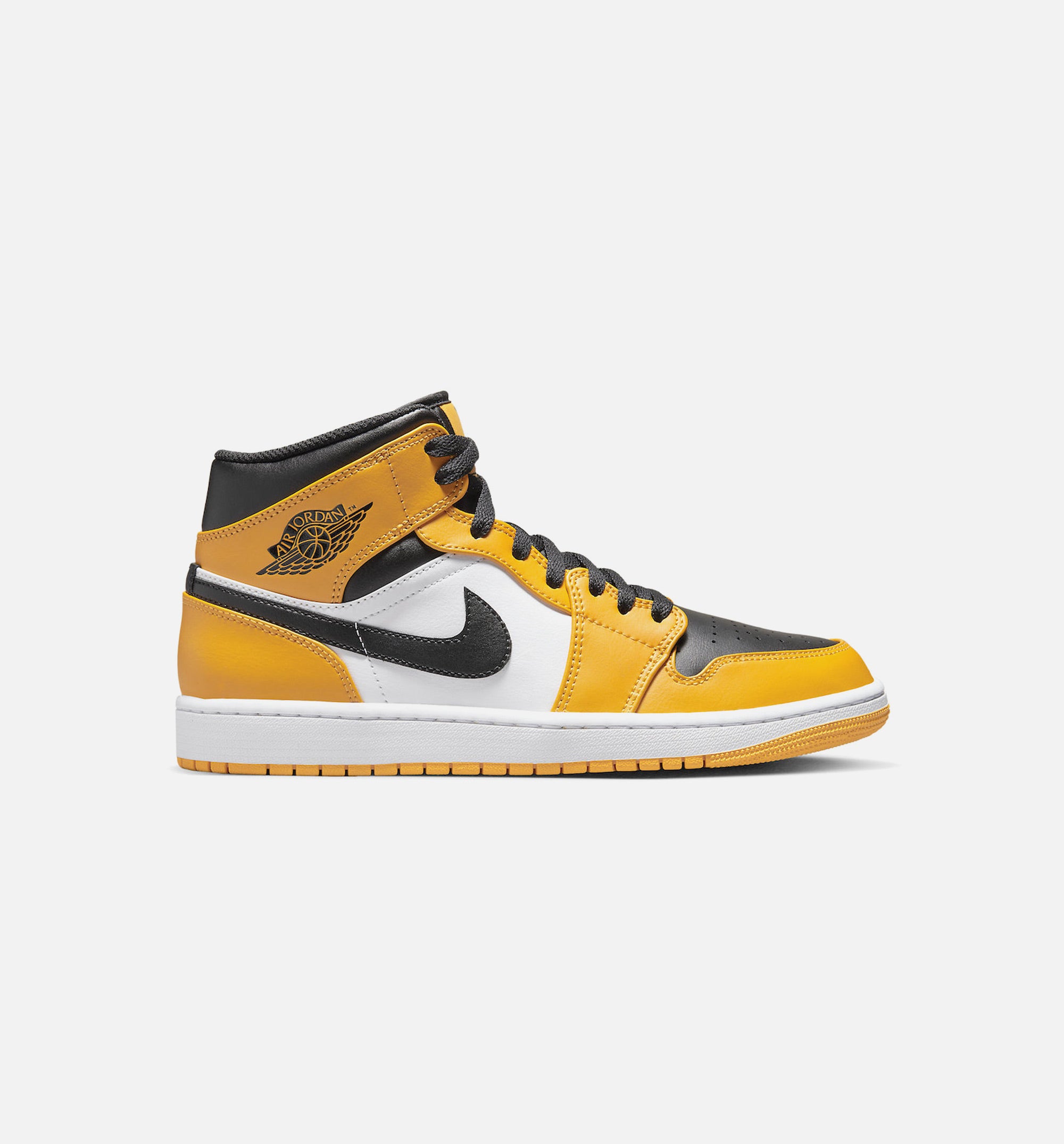 Air Jordan 1 Mid Mens Lifestyle Shoe - Yellow/Black、mySite、dreamappss