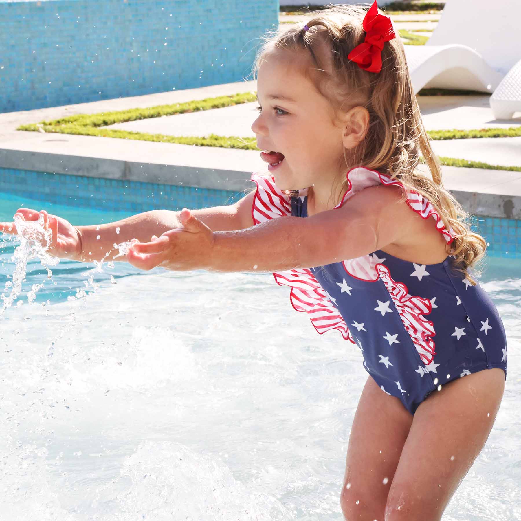  Double Ruffle One Piece | Star-Spangled Summer、mySite、layawaytickets