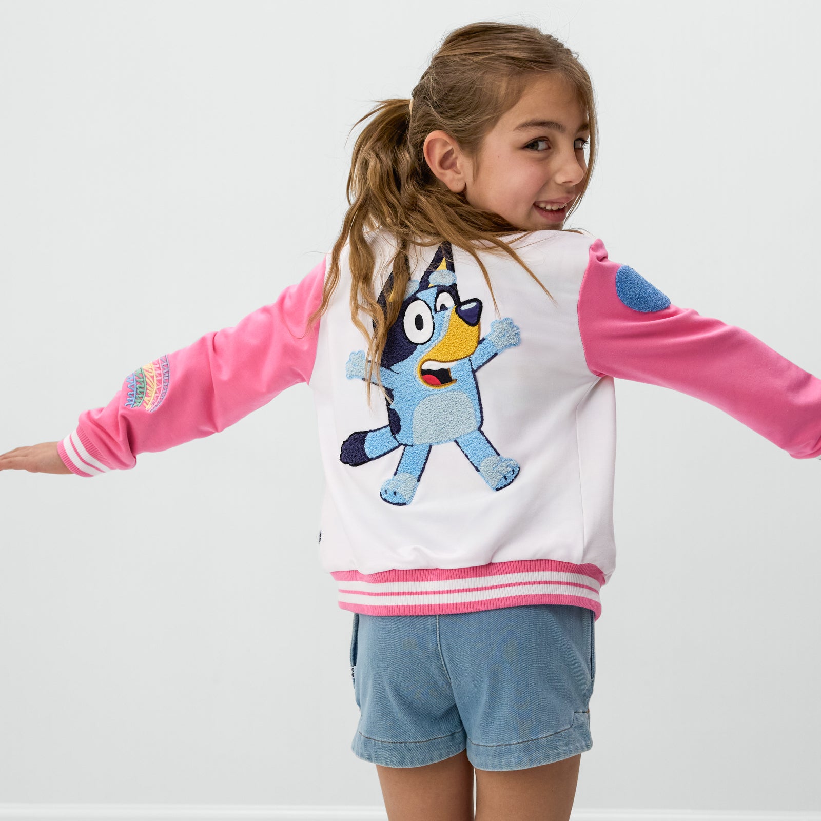 Bluey Pink Bomber Jacket、mySite、g9winljtr