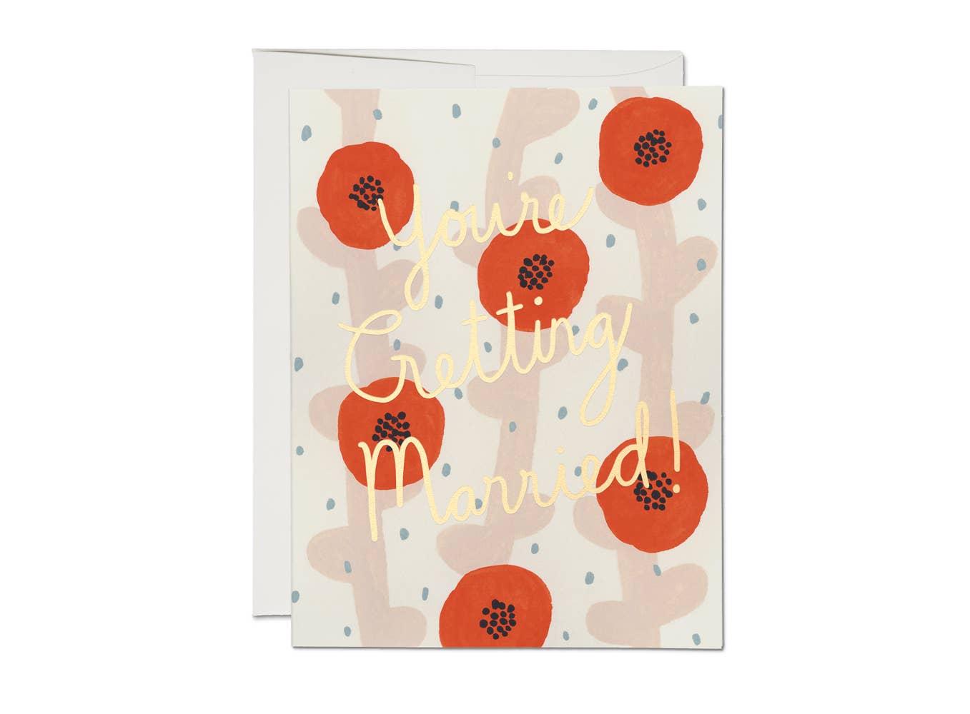 Red Cap Cards - Wedding Poppies wedding greeting card、mySite、garagedoors4me