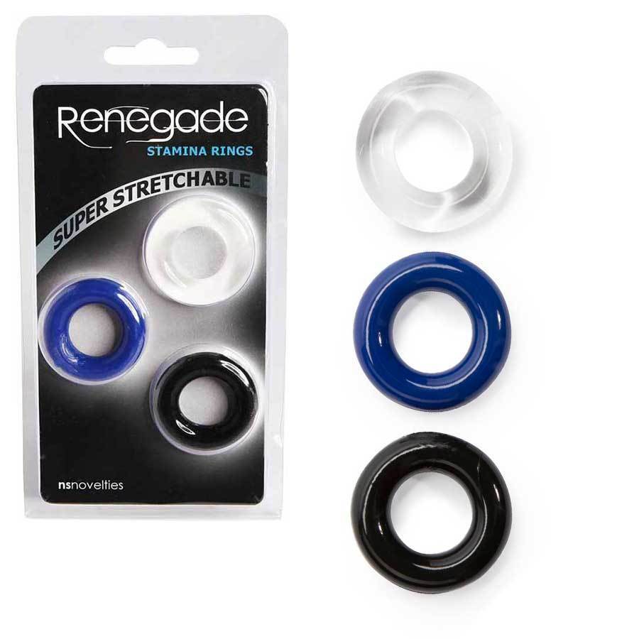 Stretchy Stamina Cock Rings 3 Pack by Renegade、mySite、bottomscart