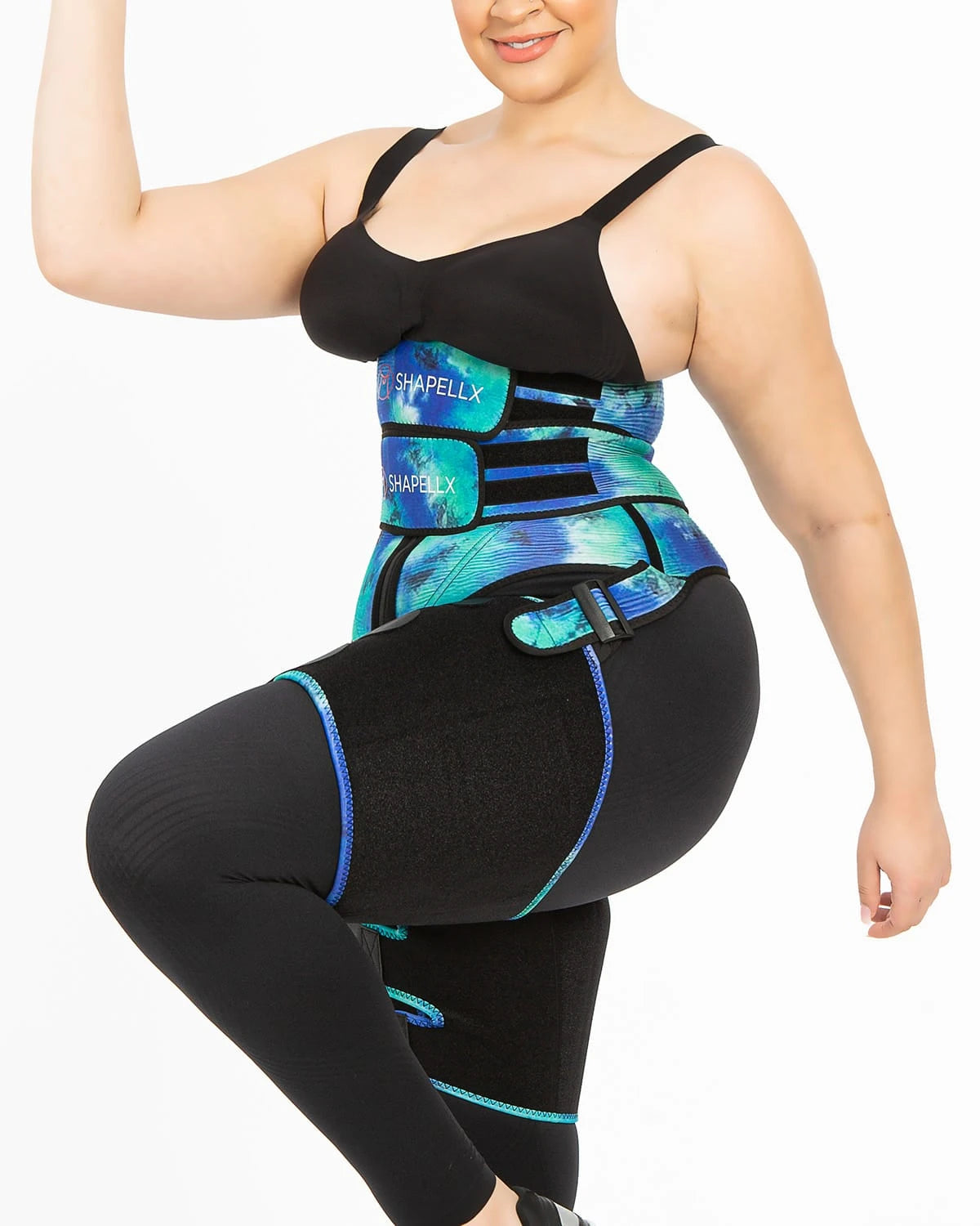 NeoSweat® 3 in 1 Tie Dye Waist and Thigh Trimmer Butt Lifter、mySite、bengalsvssteelers