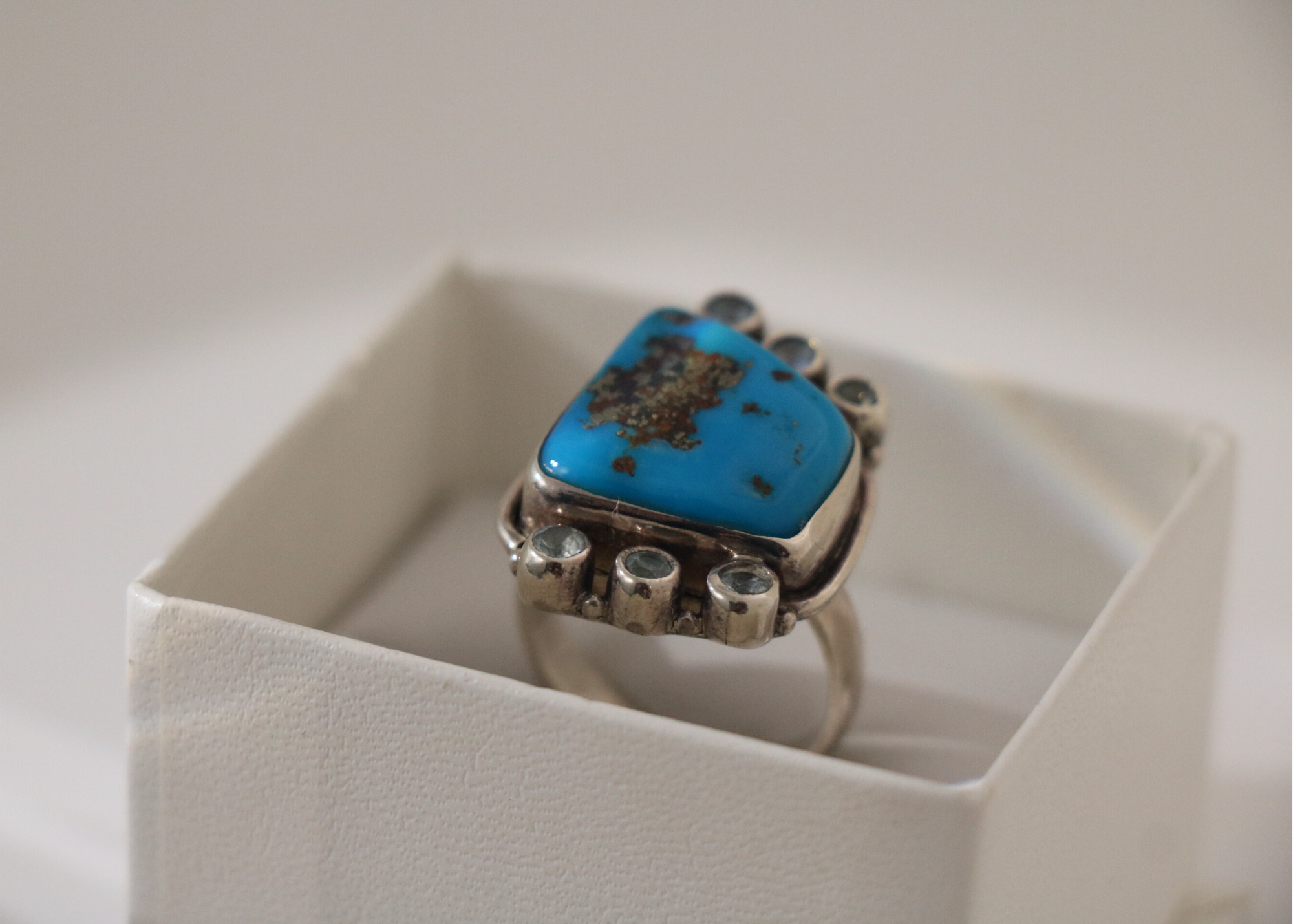 Large Turquoise Ring (Sterling Silver)、mySite、topwebapps