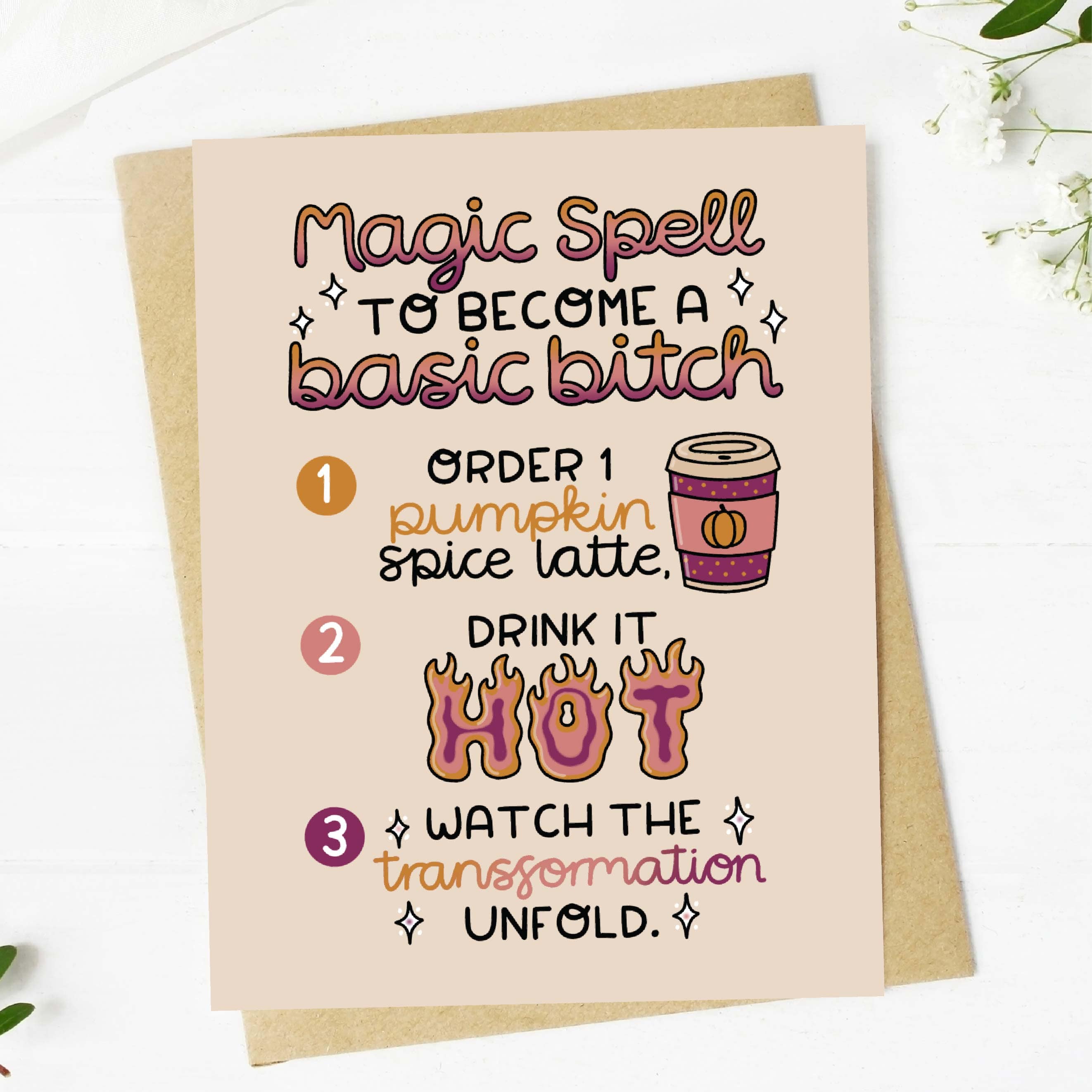  Magic Spell To Become A Basic Bitch Fall Card、mySite、ghnorth