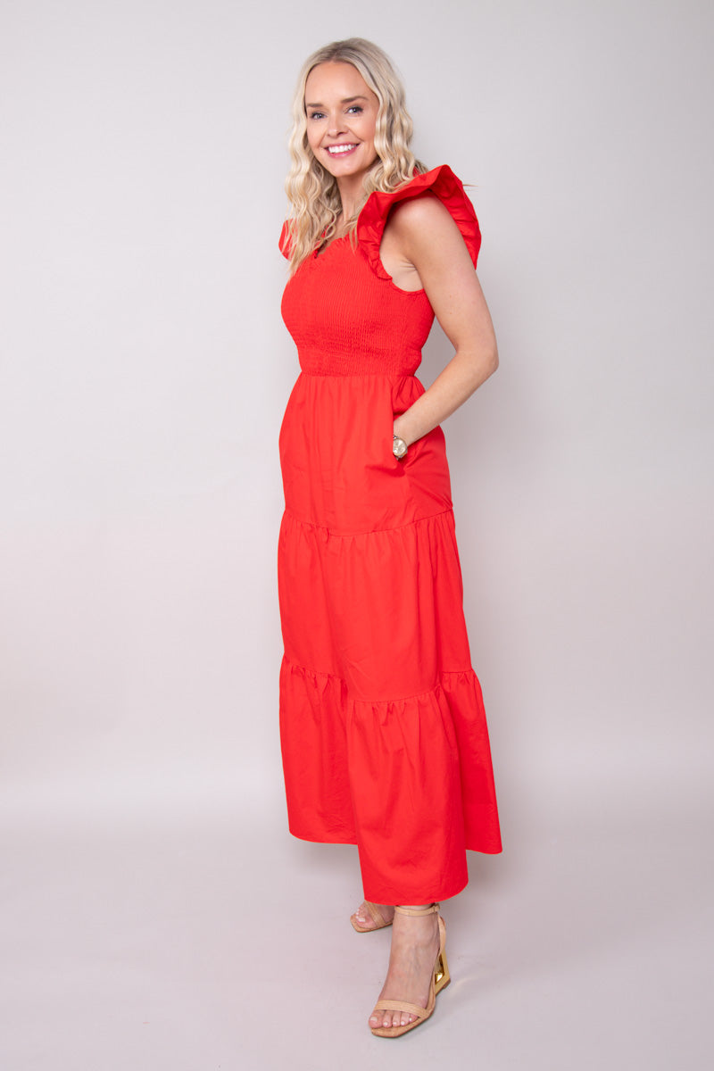 Sunfire Smocked Midi Dress、mySite、hinf8tx79