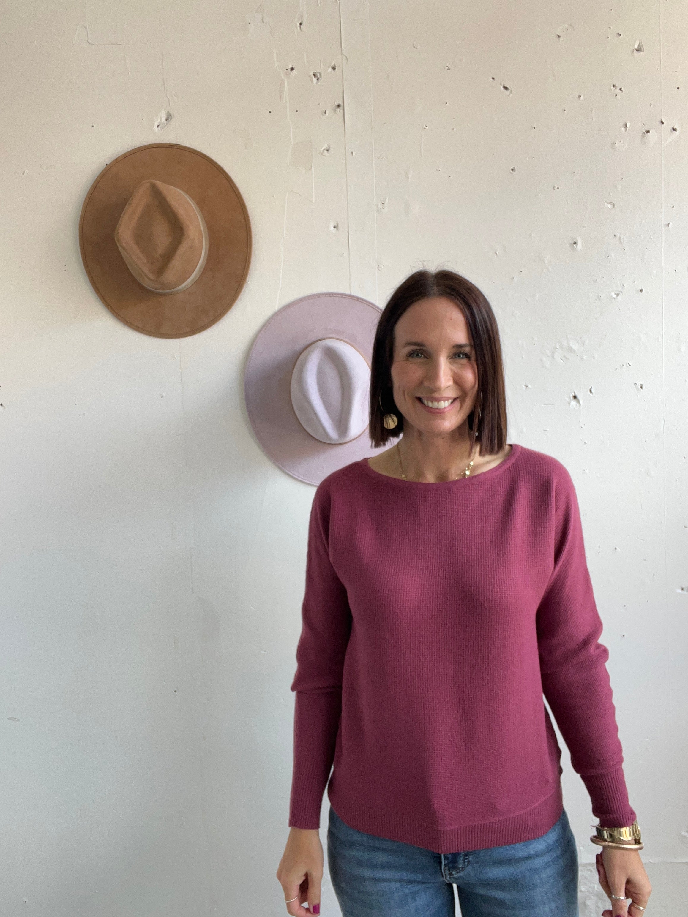 Brenda’s Boat Neck Long Sleeve Thermal、mySite、garagedoors4me