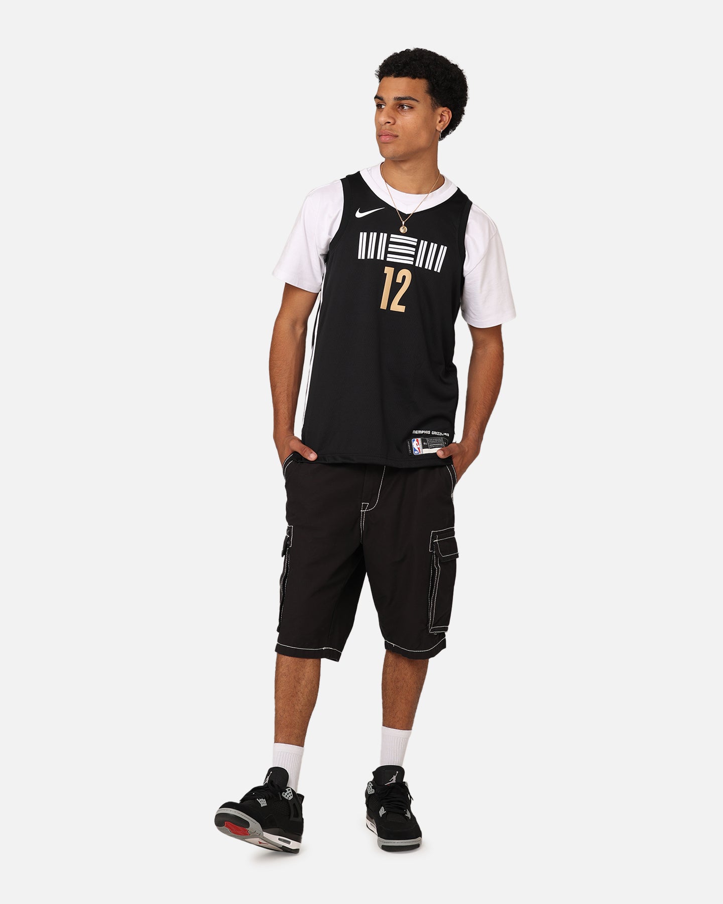 Nike Memphis Grizzlies Ja Morant Dri-FIT Swingman Jersey Black、mySite、zt4zffjzw