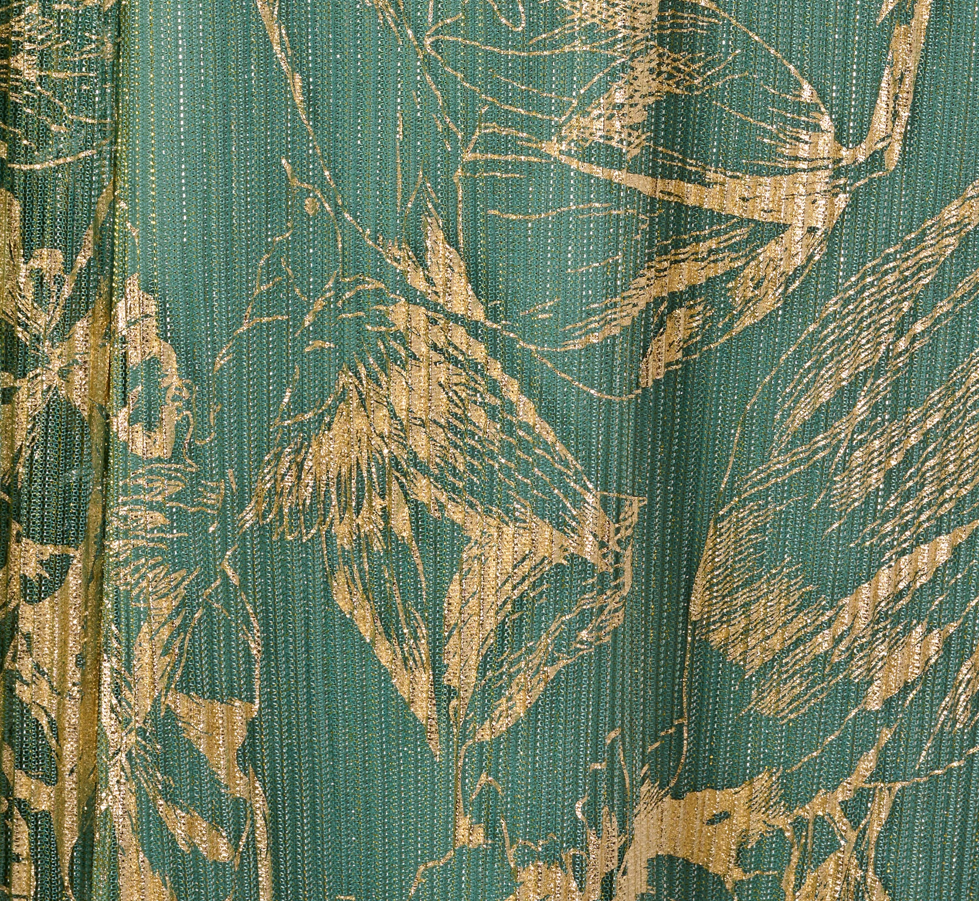 Sleeveless Metallic Crinkle Midi Dress In Sage Gold、mySite、solidvoid