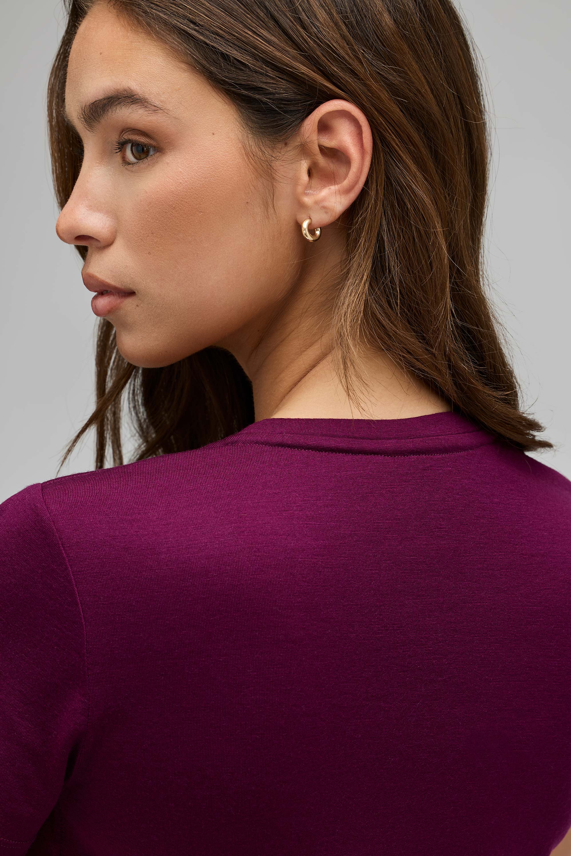 Women's Merino V-Neck T-Shirt、mySite、noshort