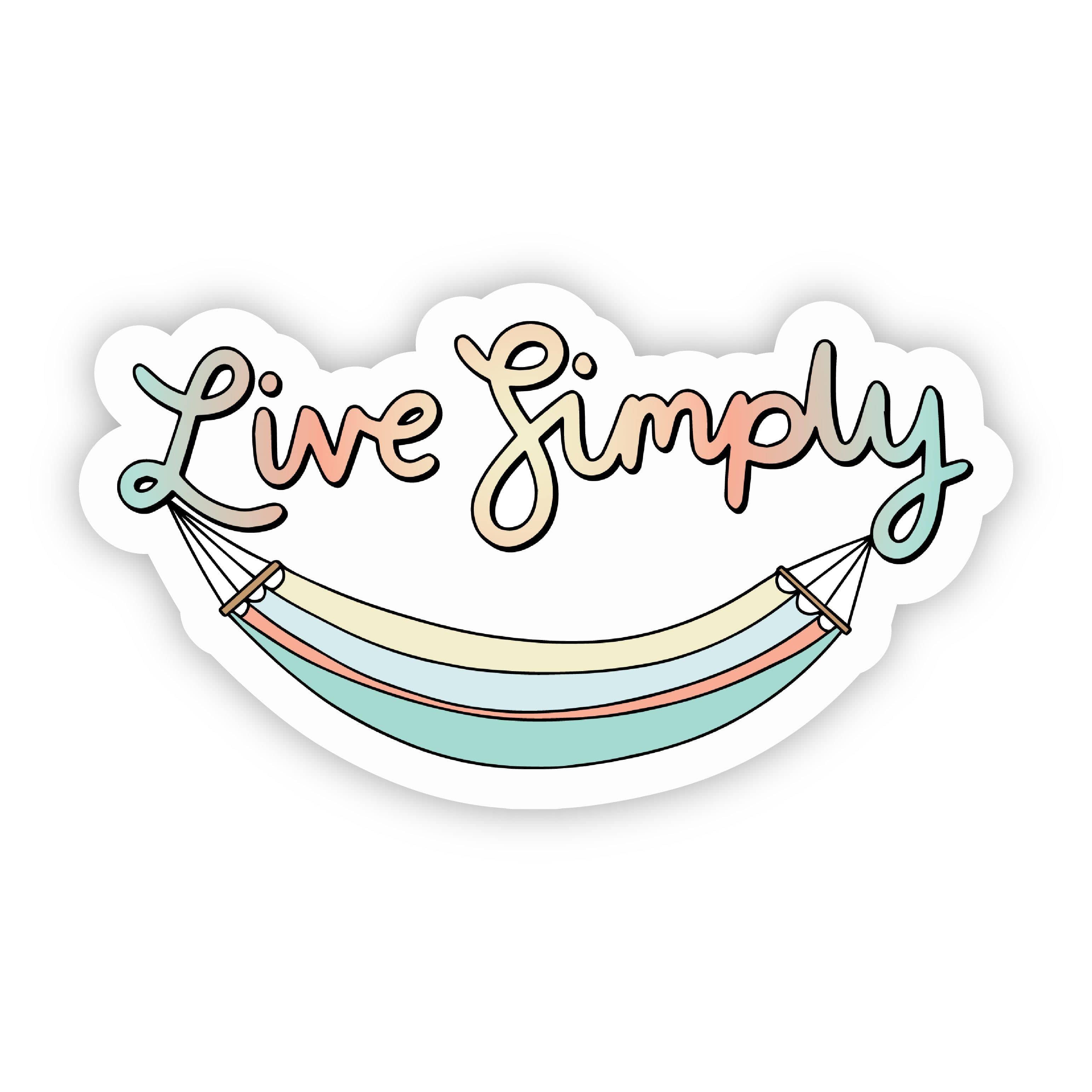  Live Simply Hammock Nature Sticker、mySite、elrpsem3k