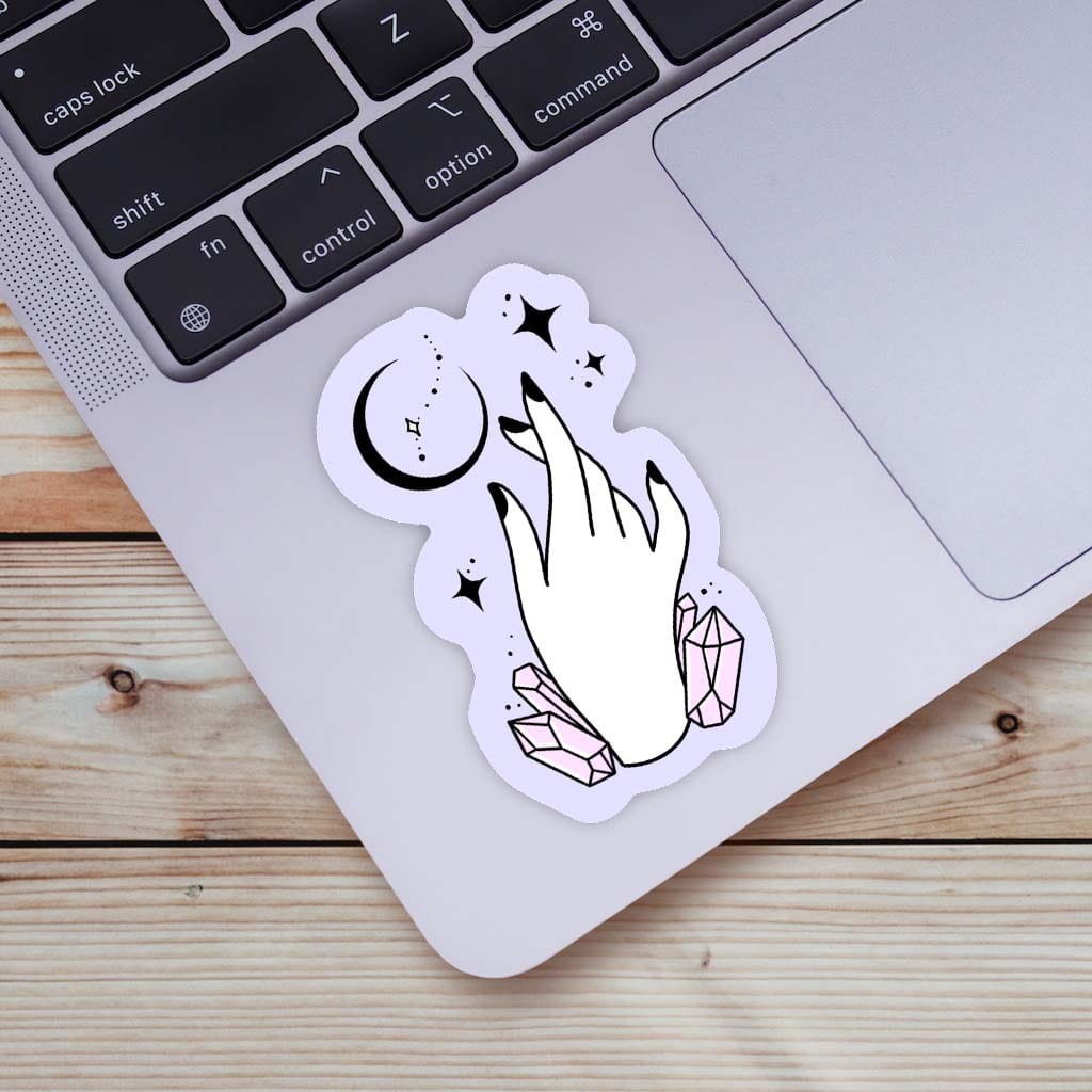  Mystic Crystals and Moon Sticker - Purple、mySite、elrpsem3k