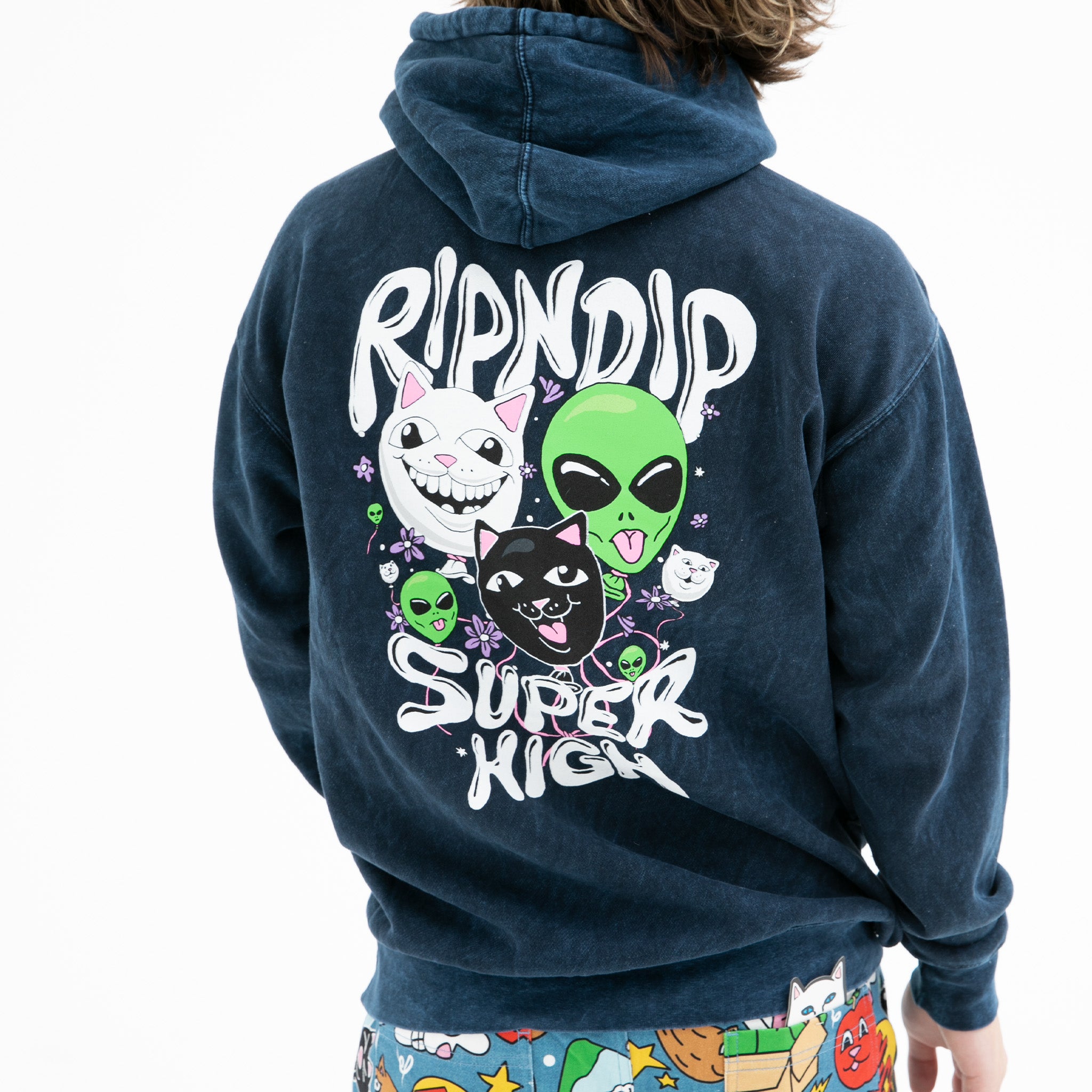  Super High Hoodie (Navy Mineral Wash)、mySite、merchandisen