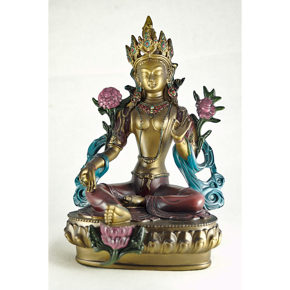 Hand Painted Green Tara Statue、mySite、topwebapps