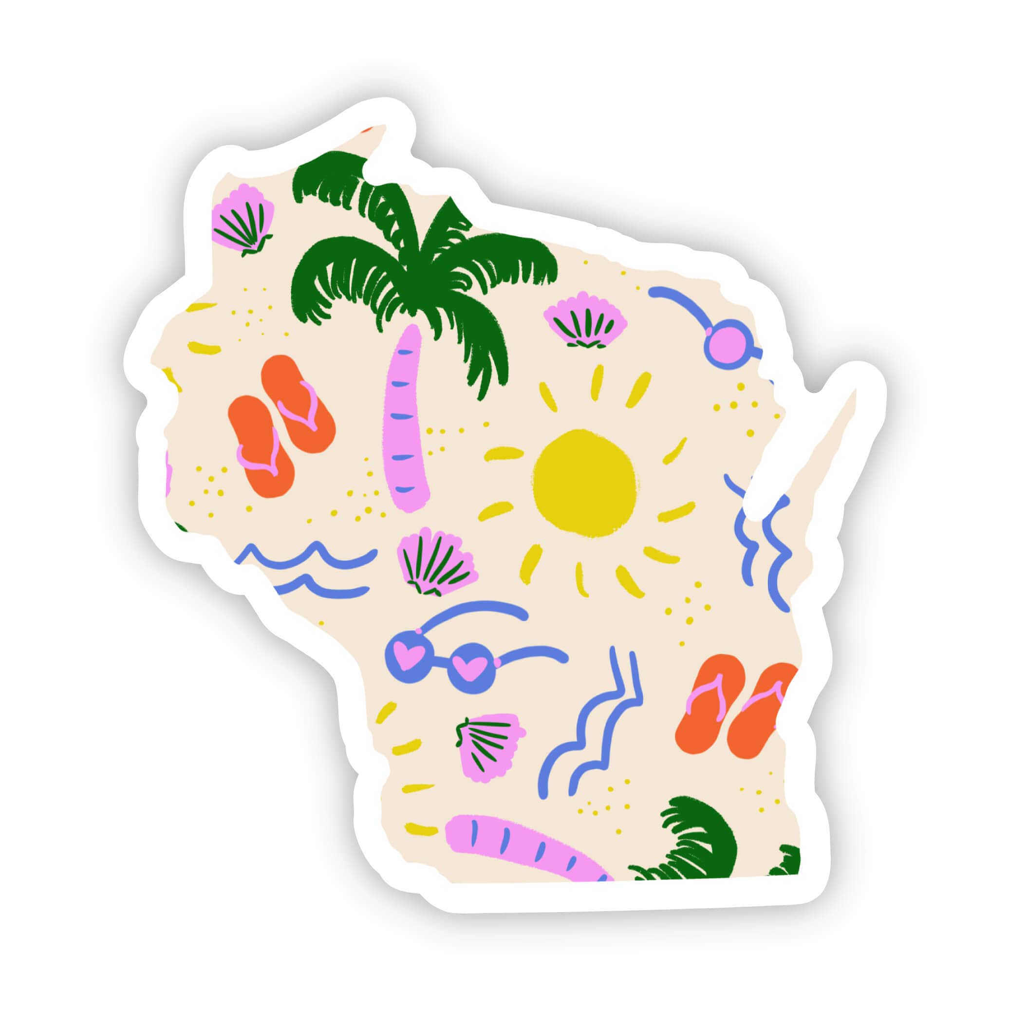  Wisconsin Sticker - Beach、mySite、elrpsem3k