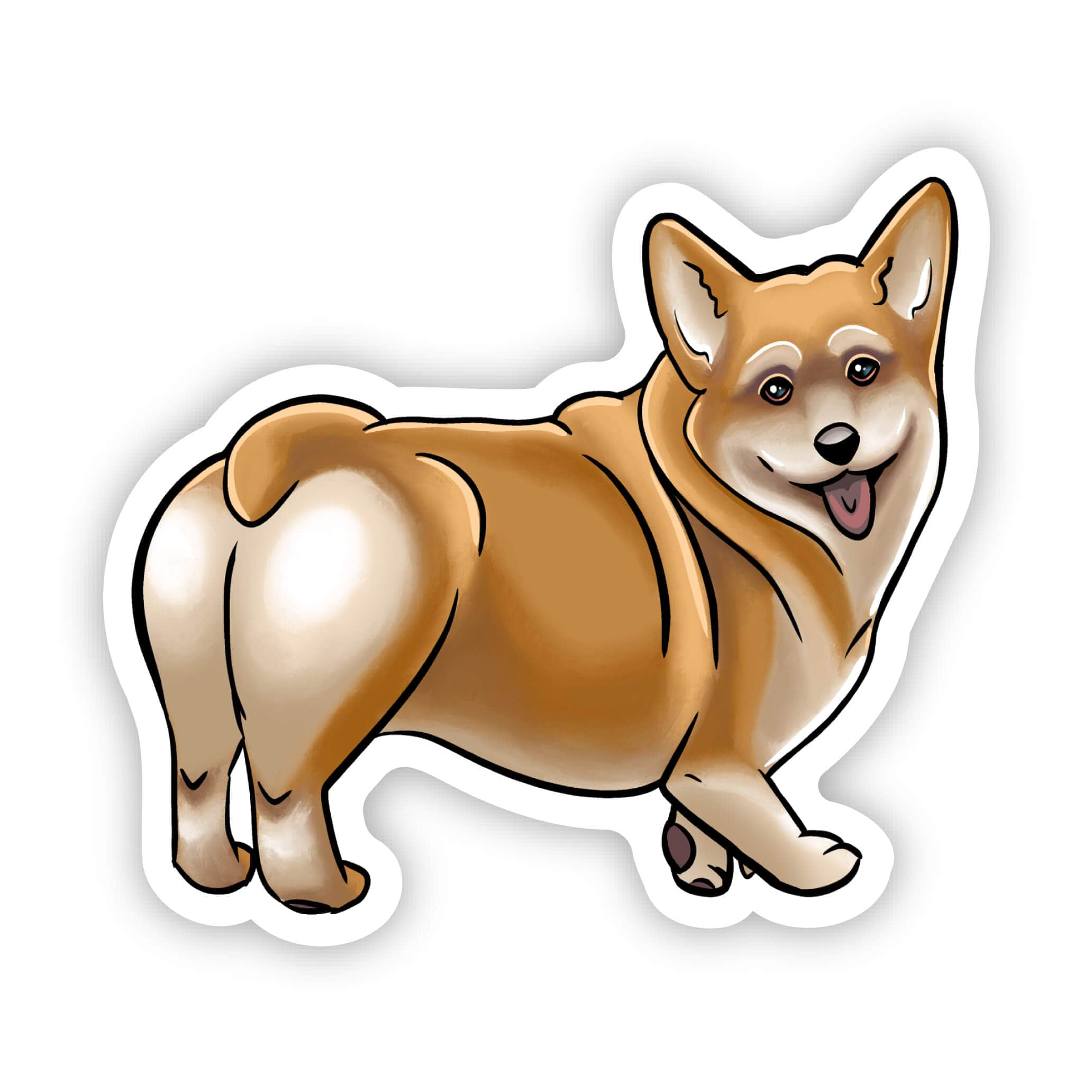  Cute Corgi Sticker、mySite、ghnorth