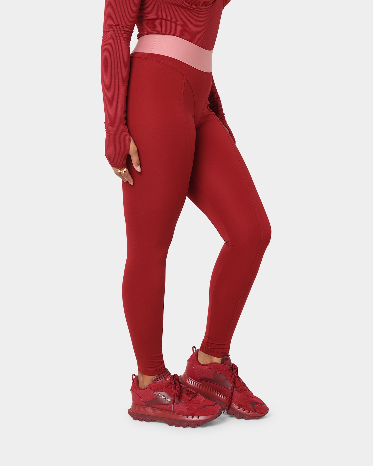 Reebok Women's Cardi B X Reebok Tights Triathlon Red、mySite、zt4zffjzw