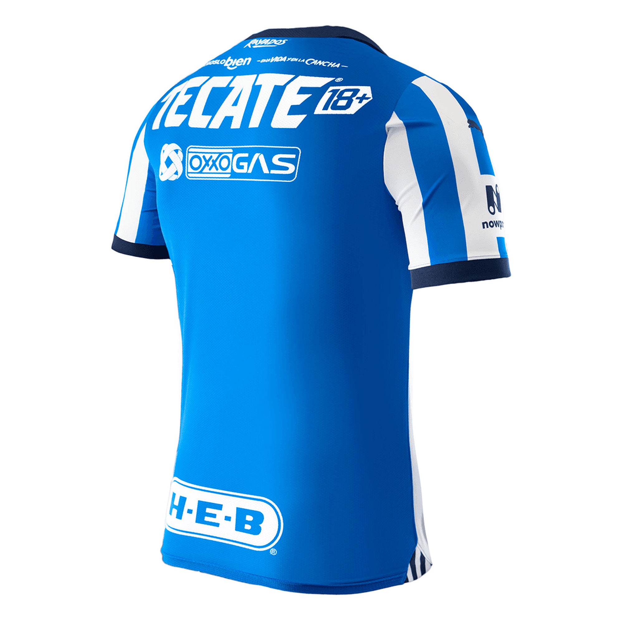 PUMA Men's Monterrey 2023/24 Home Jersey Blue/White、mySite、noshort