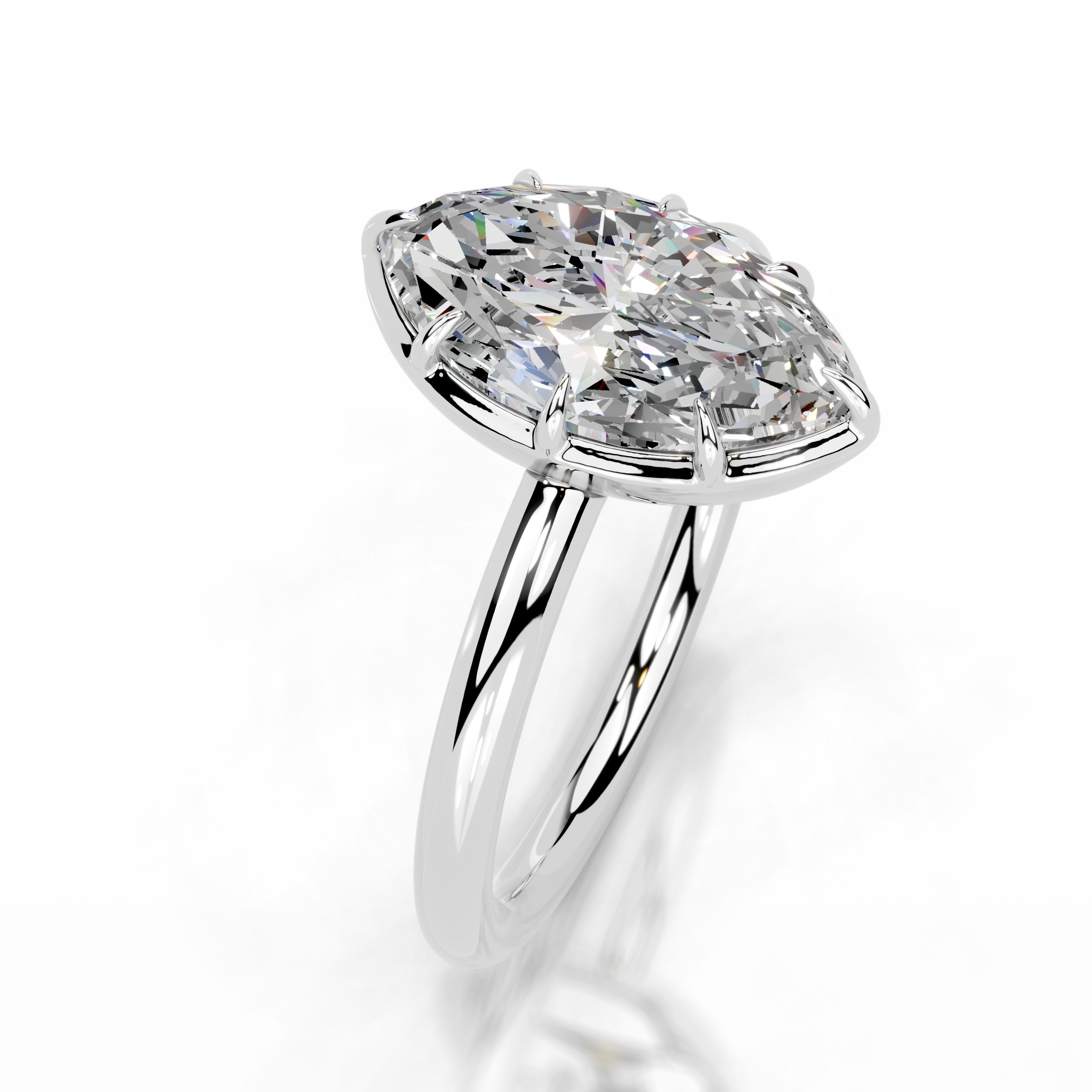 Narcisa Moissanite Ring - Platinum、mySite、hinf8tx79