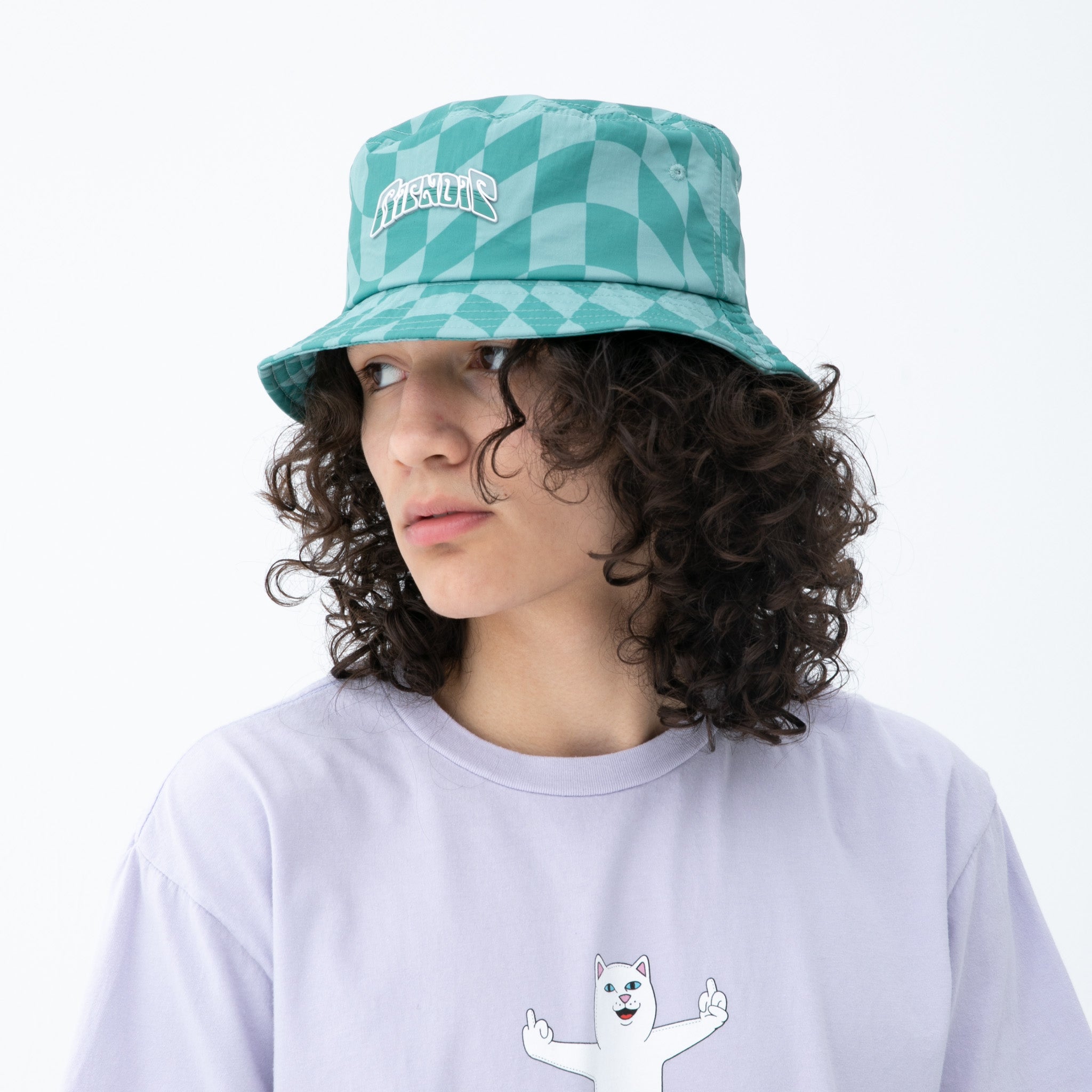 Checked Bucket Hat (Olive)、mySite、merchandisen