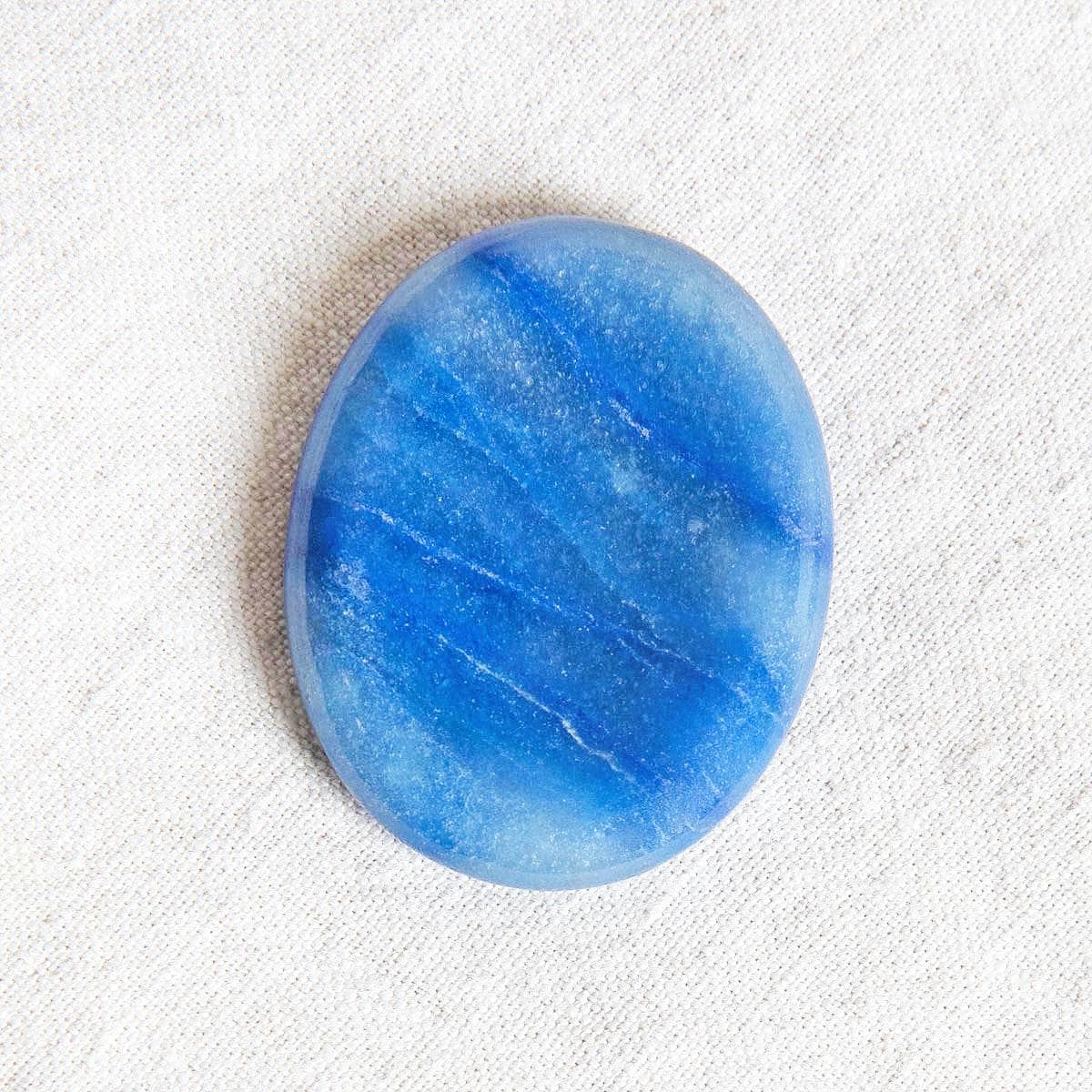 Blue Aventurine Worry Stone、mySite、hinf8tx79