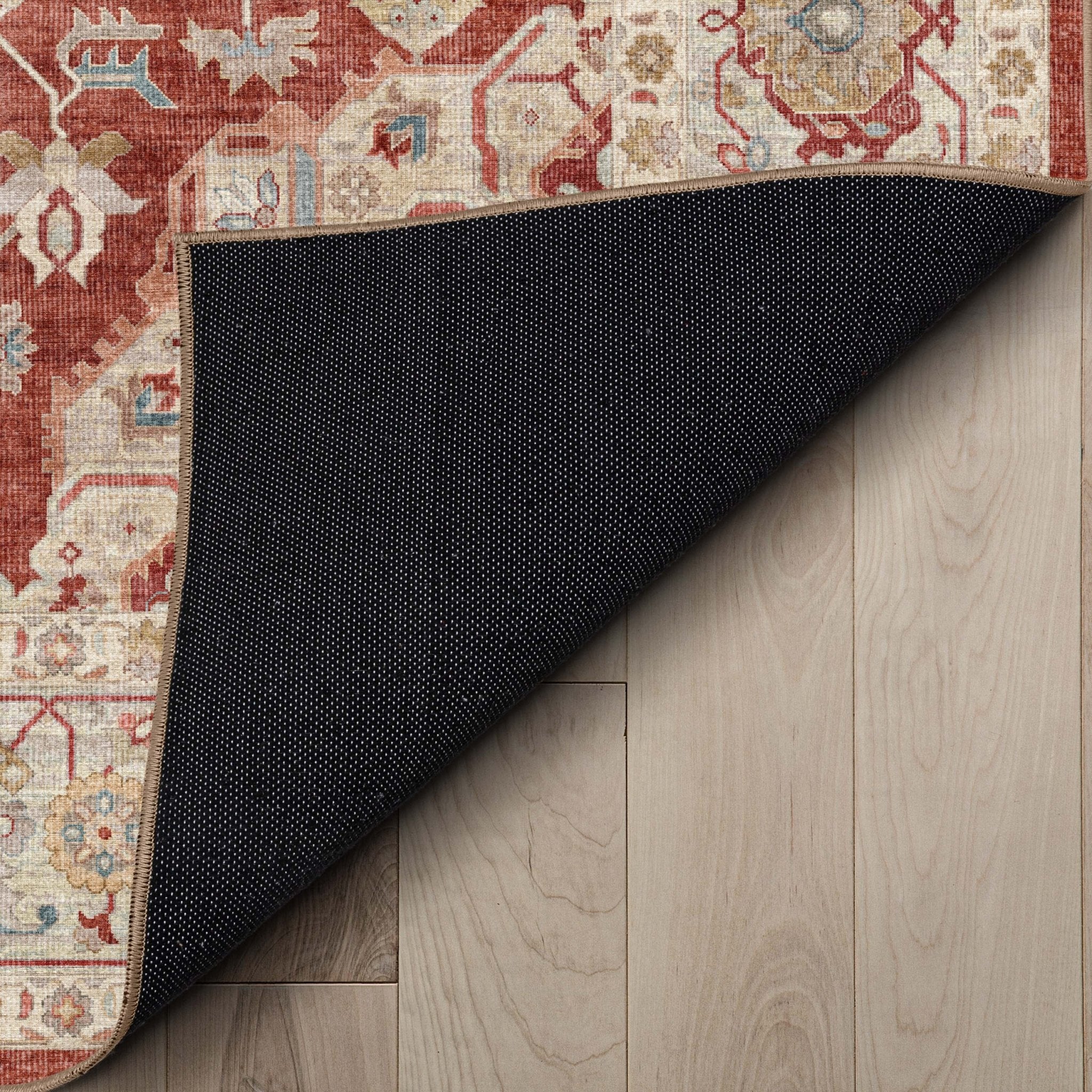 Summit Vintage Medallion Diamond Pattern Rug - Easy Clean, Stylish Elegant Design、mySite、gigharbornorthrealestate