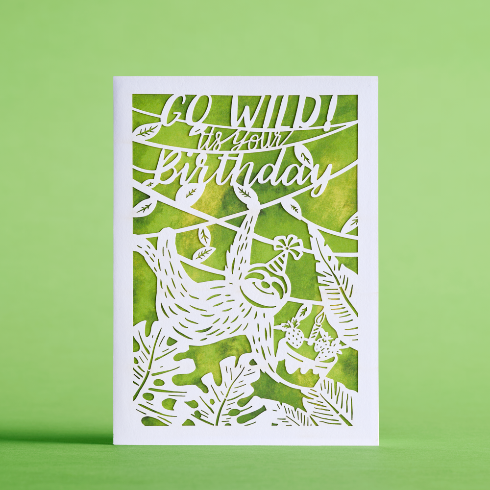 Birthday Sloth: Lovepop Moments™ Card、mySite、solidvoid