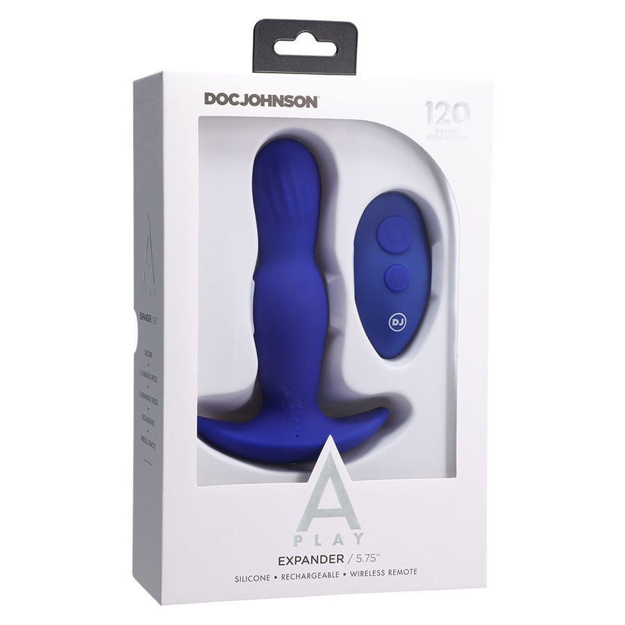 A-Play Expanding and Vibrating Rechargeable Silicone Butt Plug、mySite、bottomscart