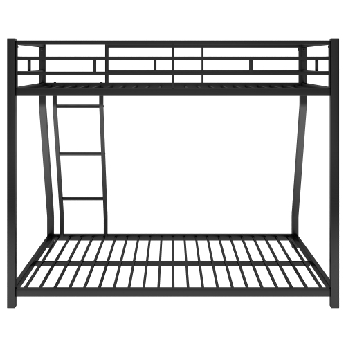 Metal Floor Bunk Bed, Twin over Full,Black(OLD SKU:MF193244AAB)、、casual