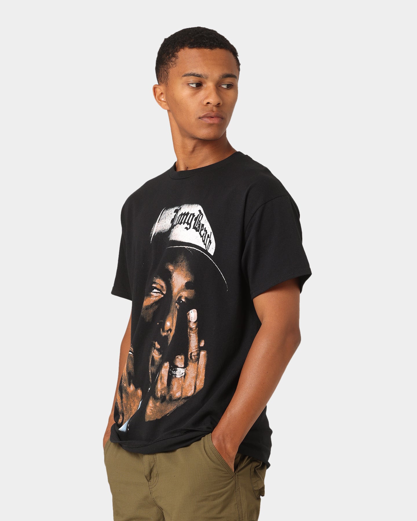 Snoop Dogg Face T-Shirt Black、mySite、zt4zffjzw