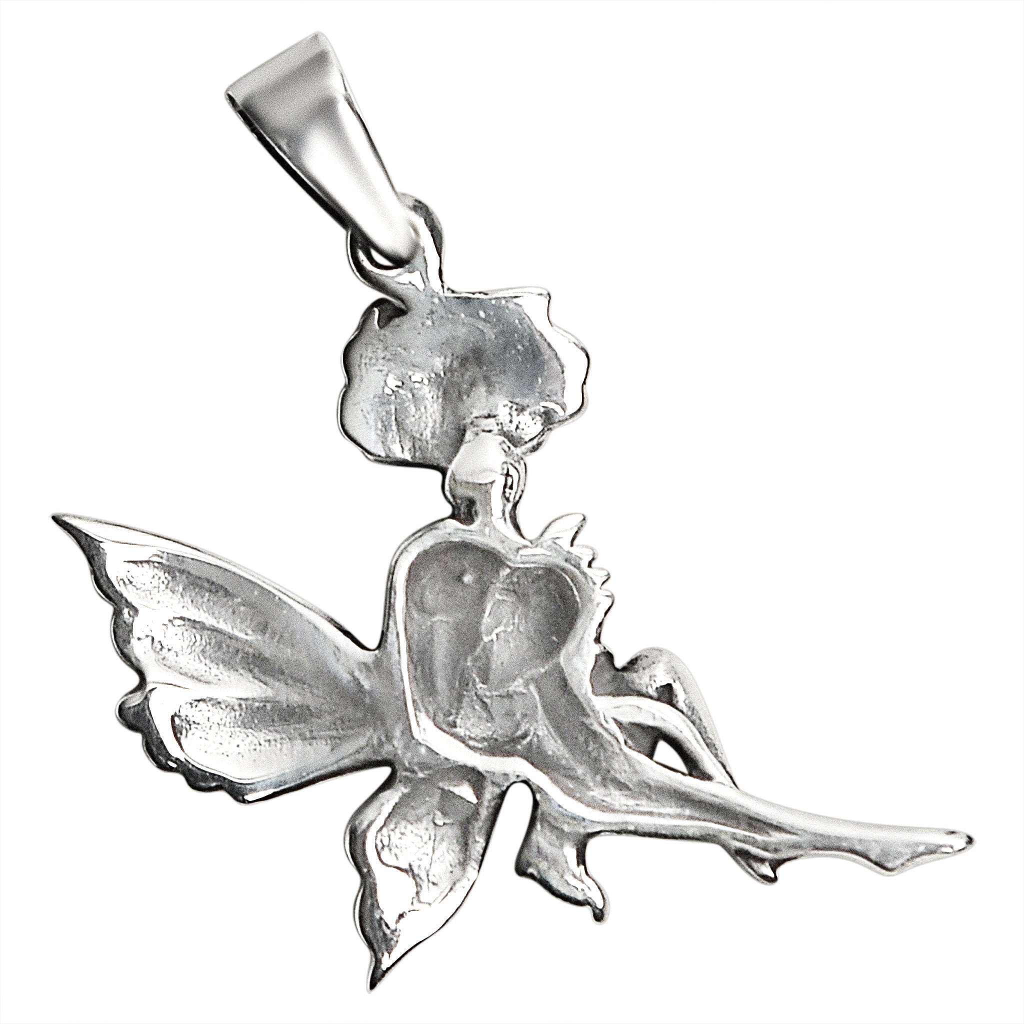 Sterling Silver Fairy And Flower Pendant / SSP0159、mySite、dreamappss