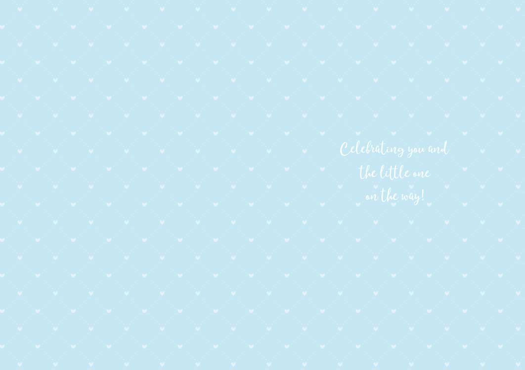  Baby Note Card - Showered with Love - Embossed、mySite、ghnorth