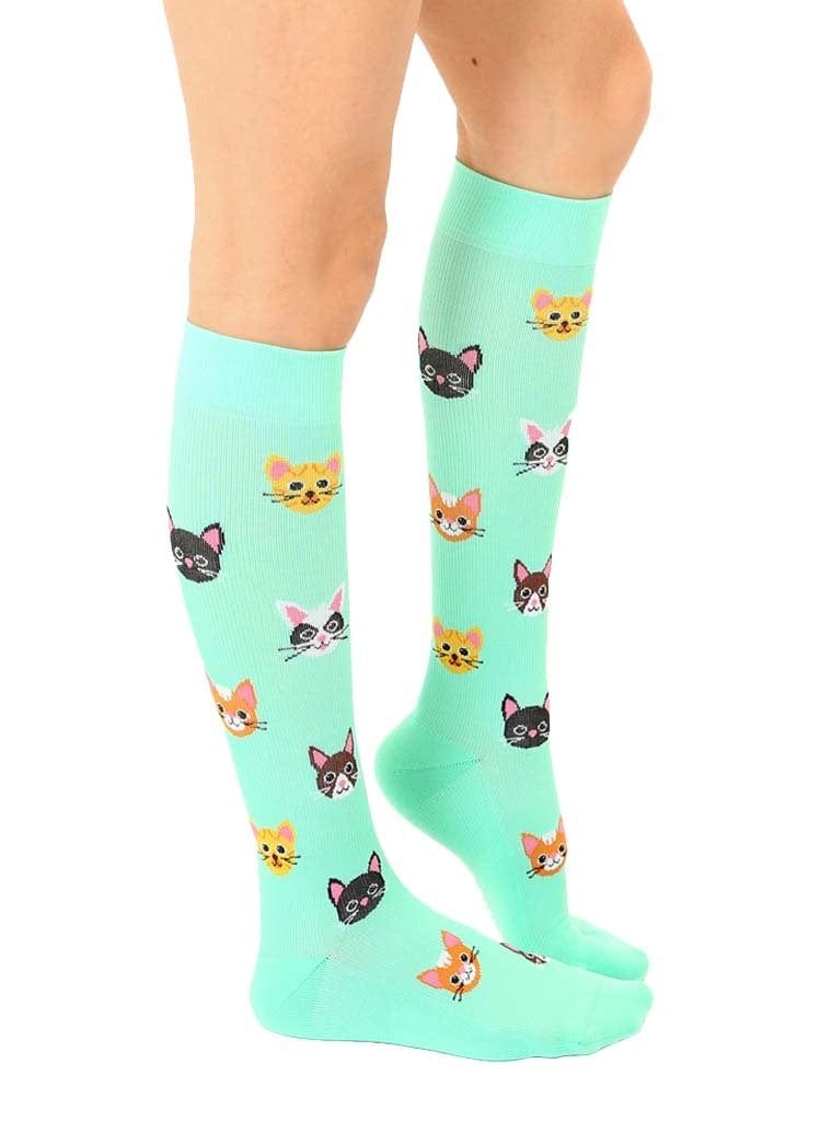 Cat Knee High Compression Socks! Feel Good & Look Cute Too! *、mySite、g9winljtr