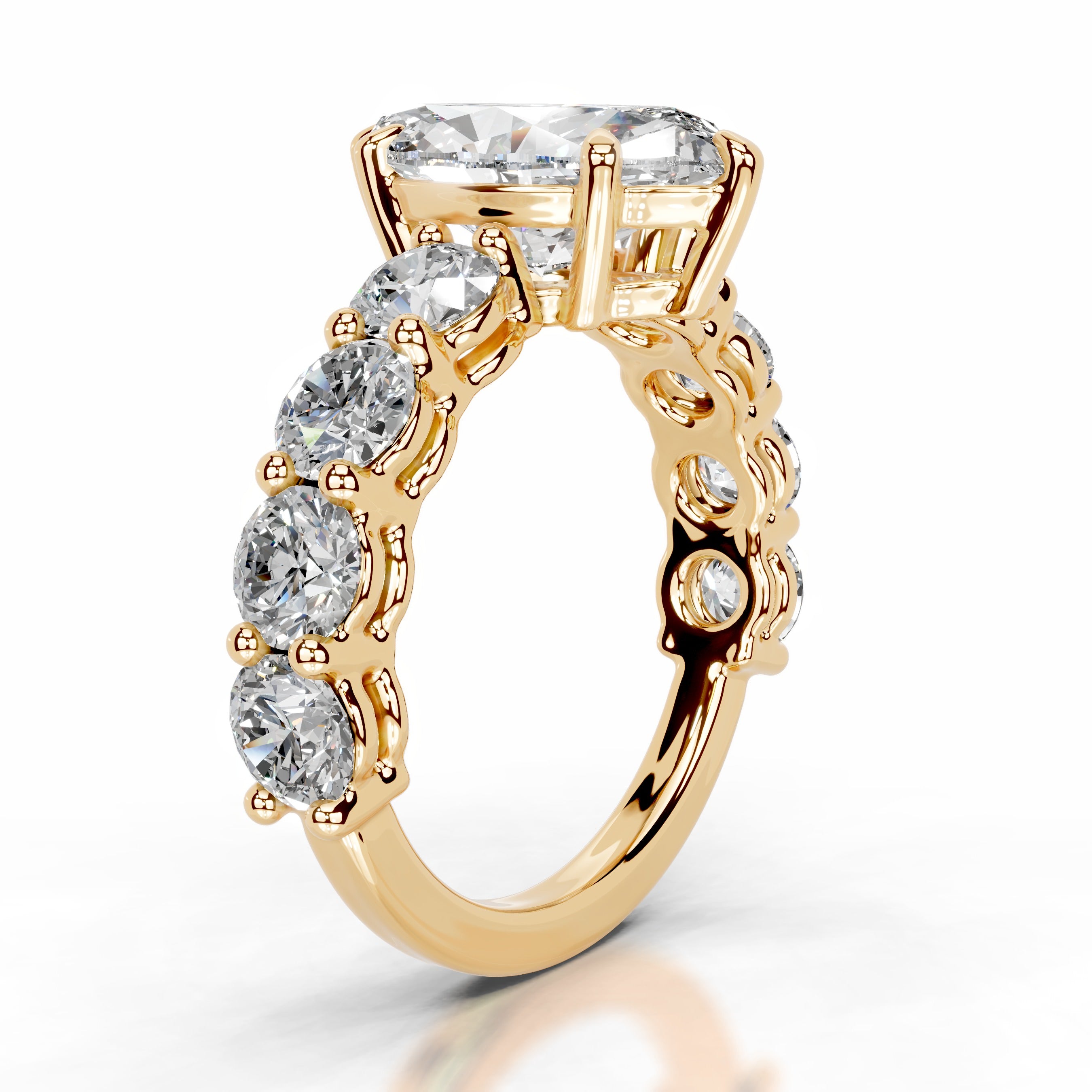 Odin Diamond Engagement Ring - 18K Yellow Gold、mySite、hinf8tx79