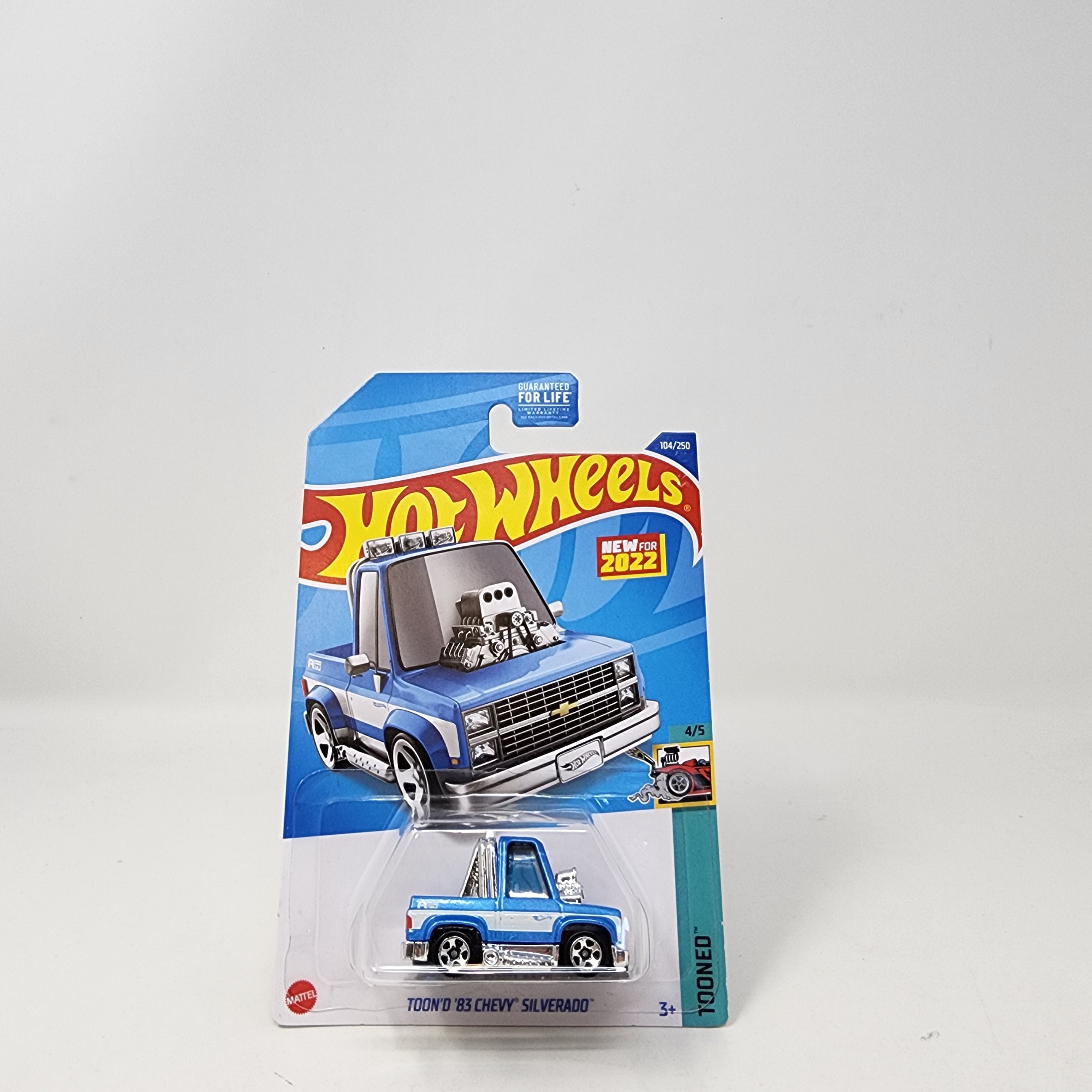 Toon'd '83 Chevy Silverado #104 * Blue/White * 2022 Hot Wheels、mySite、hgirdovlk