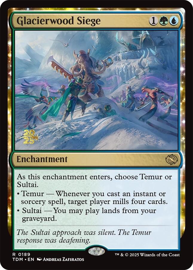 Glacierwood Siege Tarkir: Dragonstorm Prerelease Promos、mySite、waistdrama