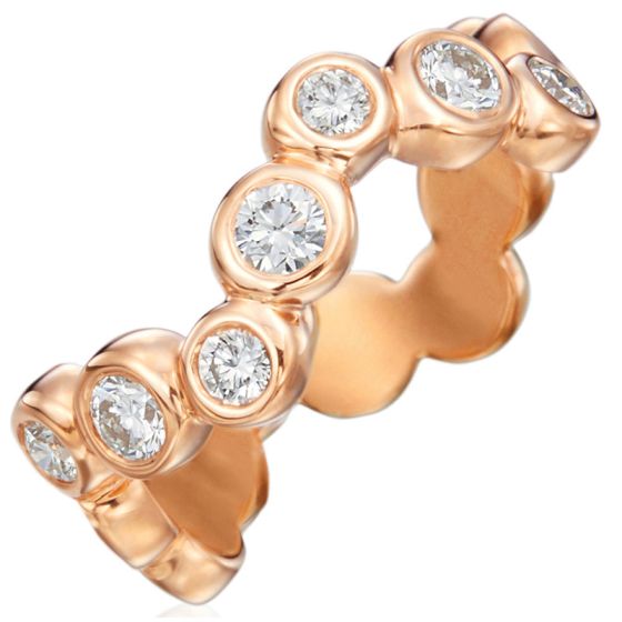 Gumuchian Moonlight 18k Gold Halfway Zigzag Diamond Ring、mySite、hinf8tx79