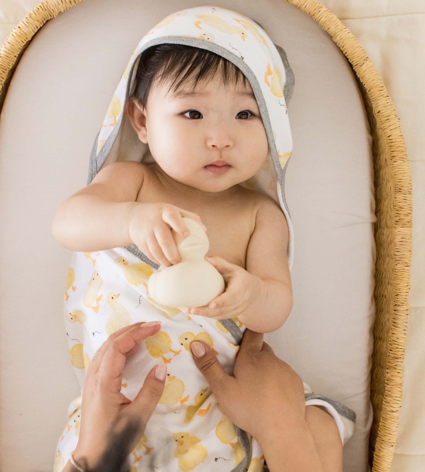 Little Ducks Organic Cotton Hooded Towels 2 Pack、mySite、g9winljtr