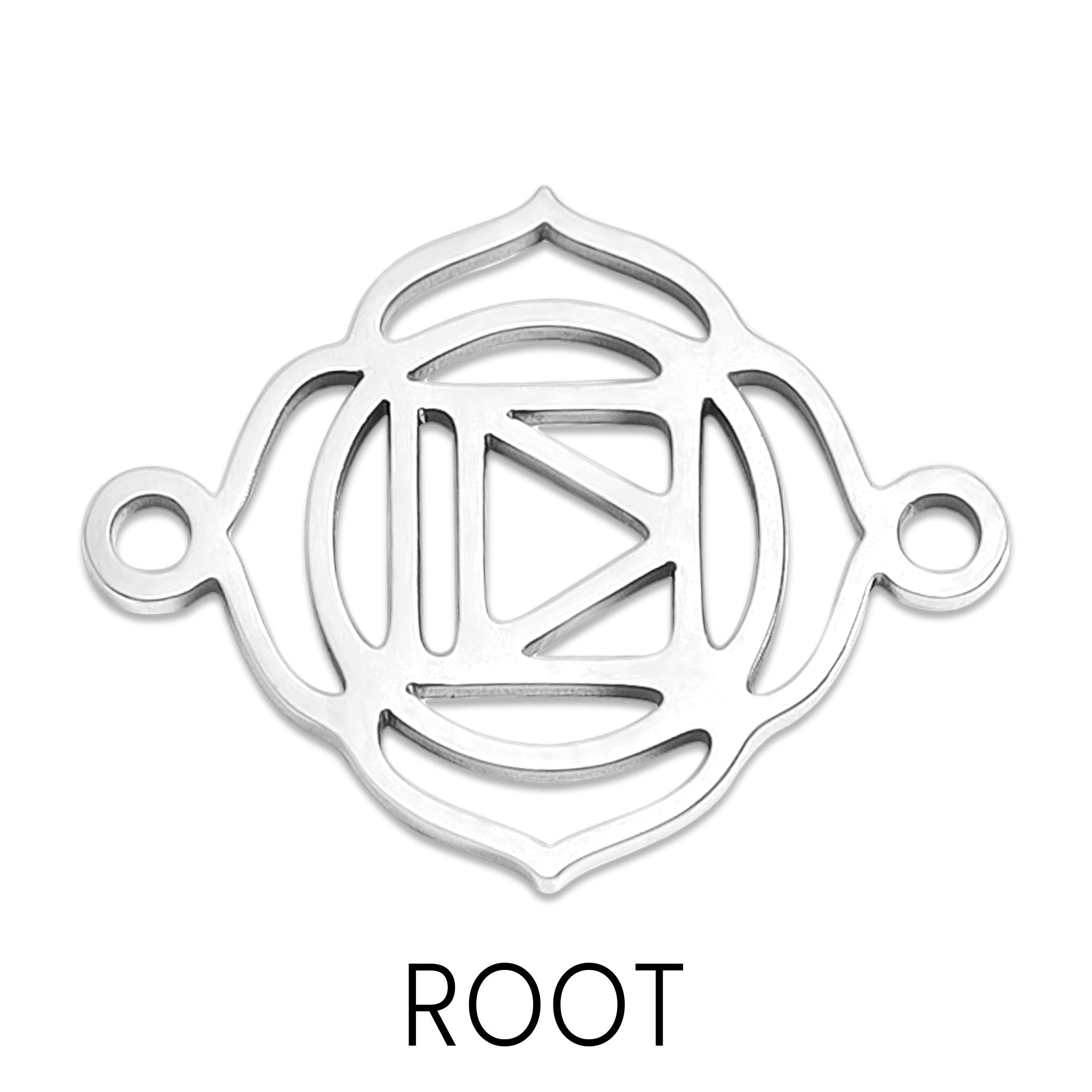 18K Gold Stainless Steel Chakra Connector Charm / PDL0177、mySite、dreamappss