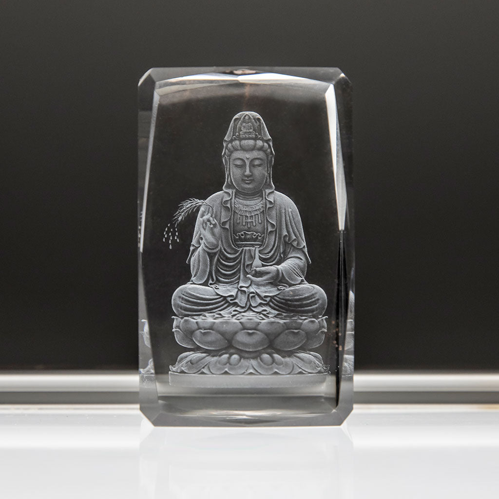 Etched Crystal Kuan Yin、mySite、topwebapps