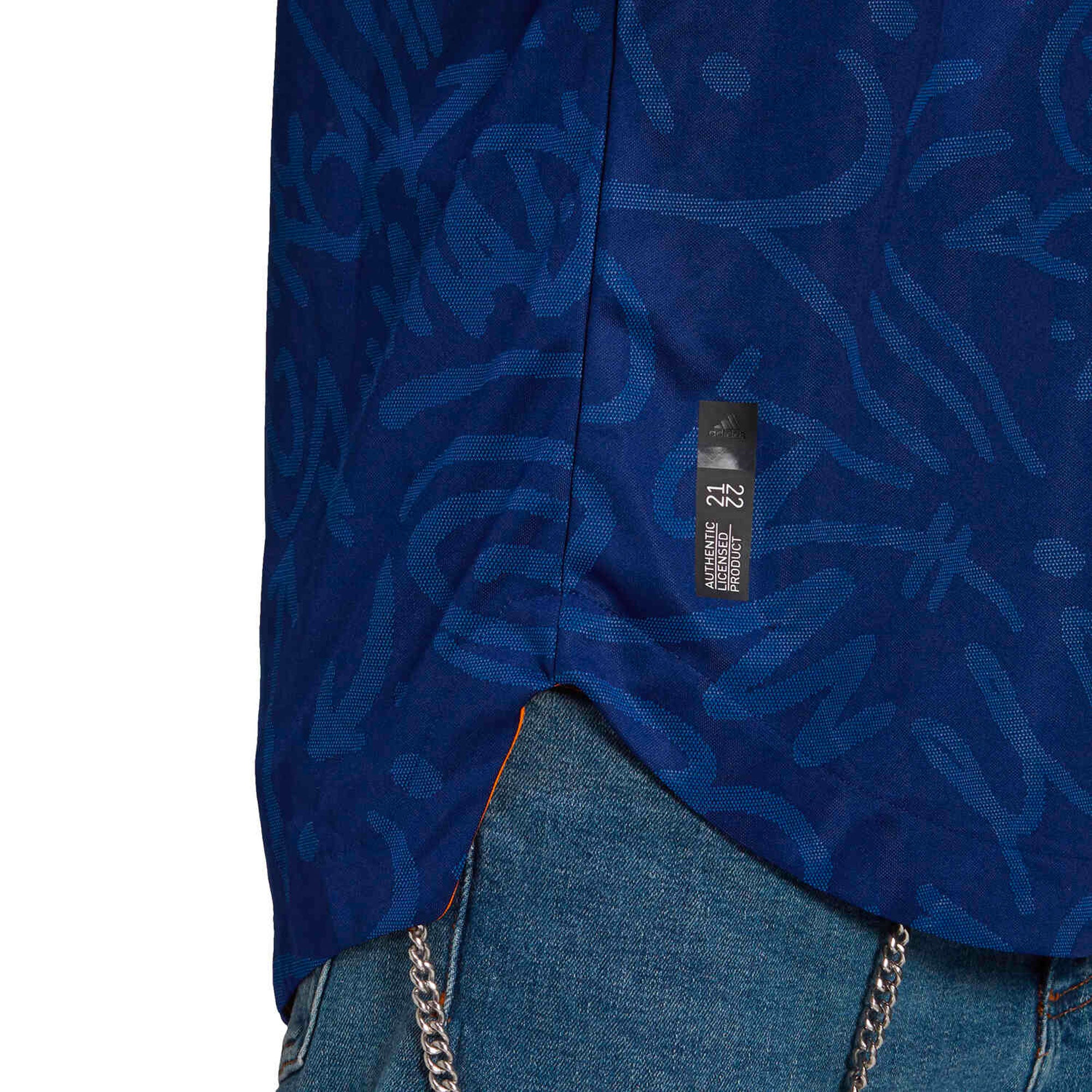 adidas Men's Real Madrid 2021/22 Authentic Away Jersey Blue/Orange、mySite、bottomscart