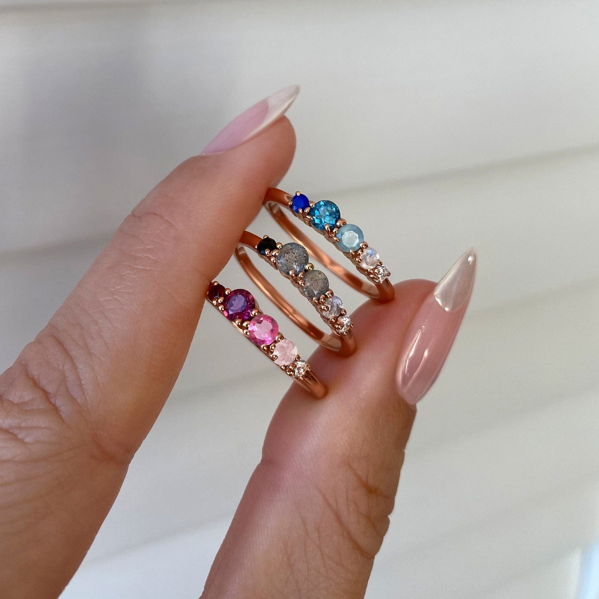 Aquamarine Moonstone Ring - Rain、mySite、hinf8tx79