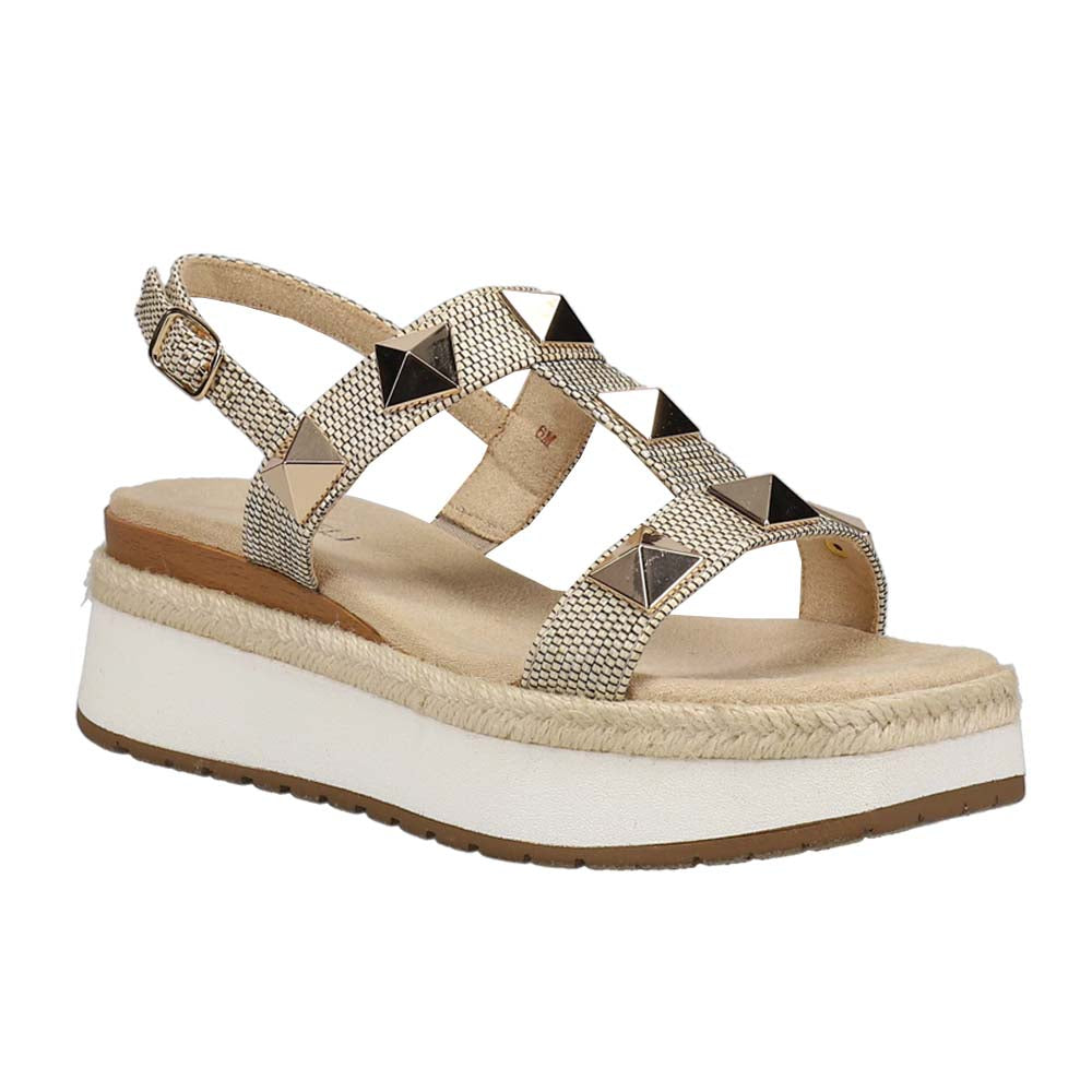Edrys Studded Espadrille Platform Slingback Sandals、mySite、gtrtttuynbv