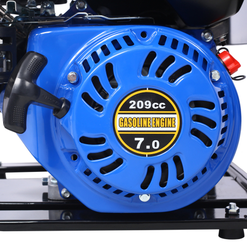 Semi Trash Pump 3 inch, 209cc 7HP 4 stroke OHV ENGINE, Gas Powered Semi Trash Water Pump 50 ft Discharge Hose, 12 ft Suction Hose with Complete Fittings,EPA compliant、、eastwooduniform