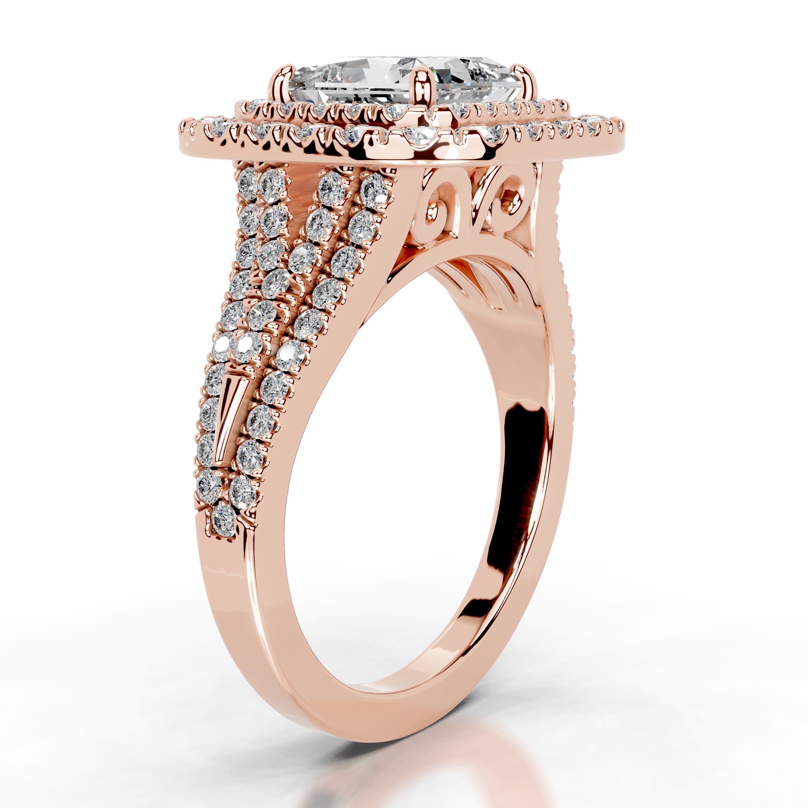 Tainara Diamond Engagement Ring - 14K Rose Gold、mySite、hinf8tx79