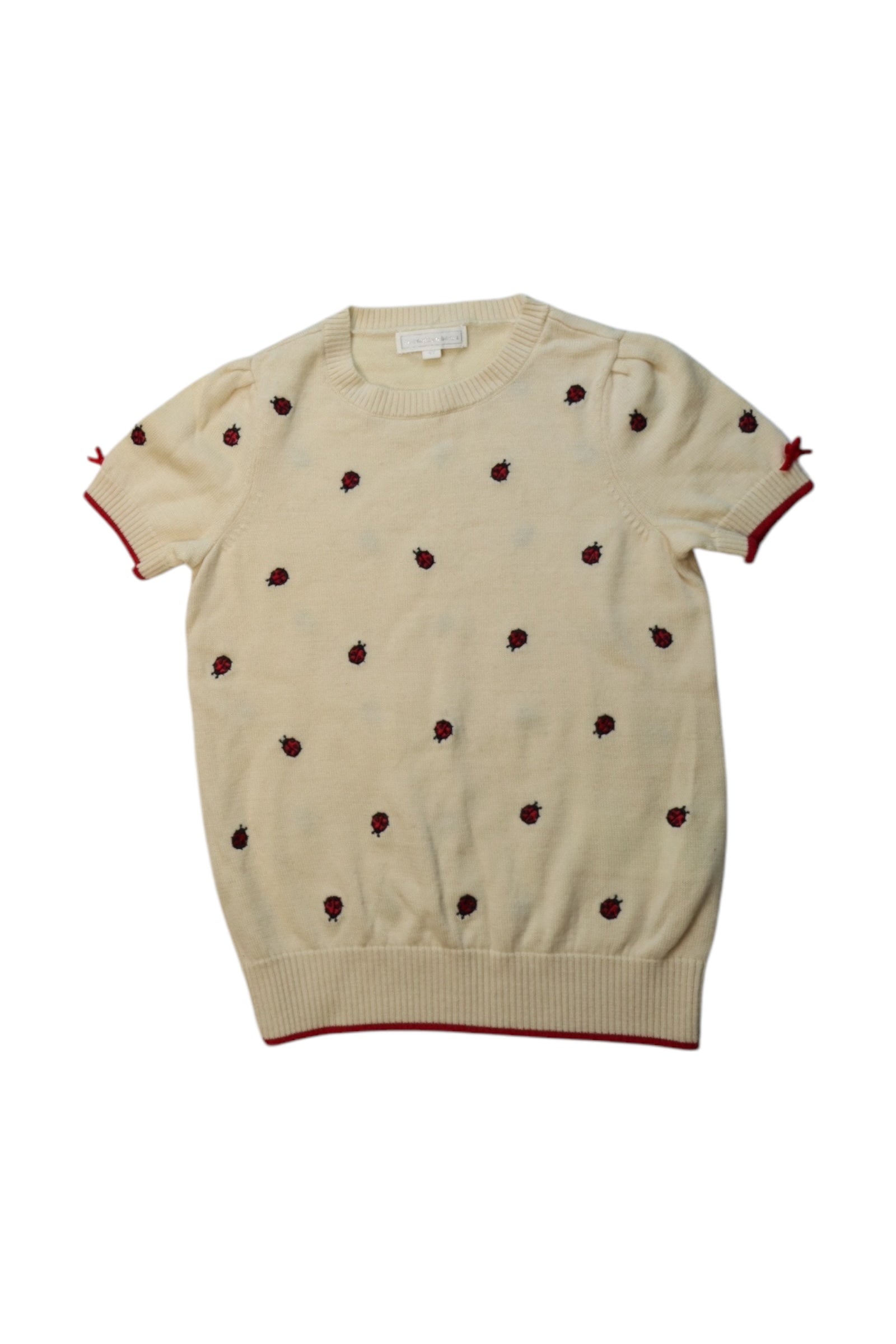 Nicholas & Bears Ladybug Embroidered Top Size 4T、mySite、g9winljtr